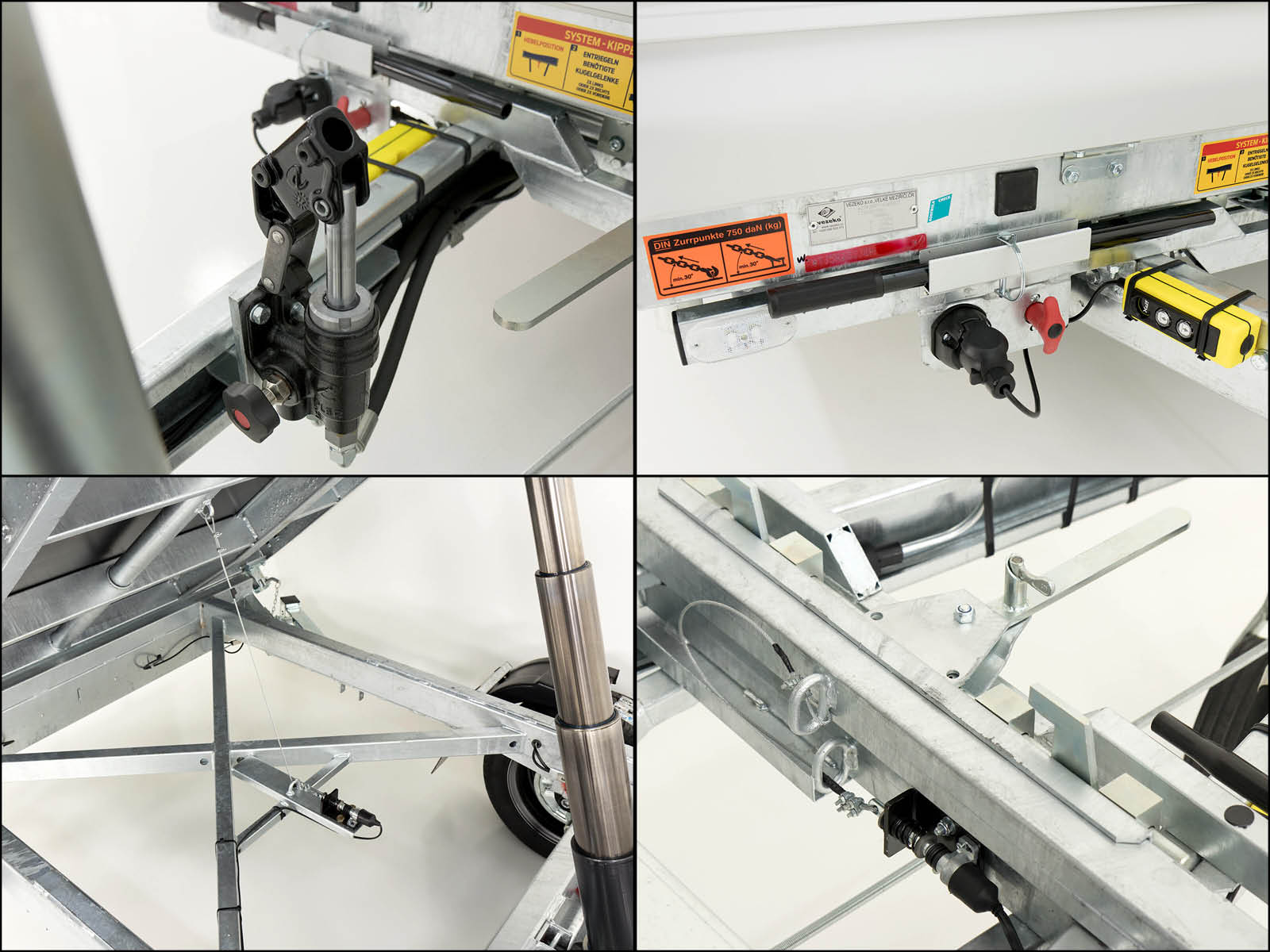 Vezeko Multidreiseitenkipper VMDK35.4 | 210x400cm 3,5t | Ladefläche kippbar | Gitteraufsatz-Neu – Bild 4