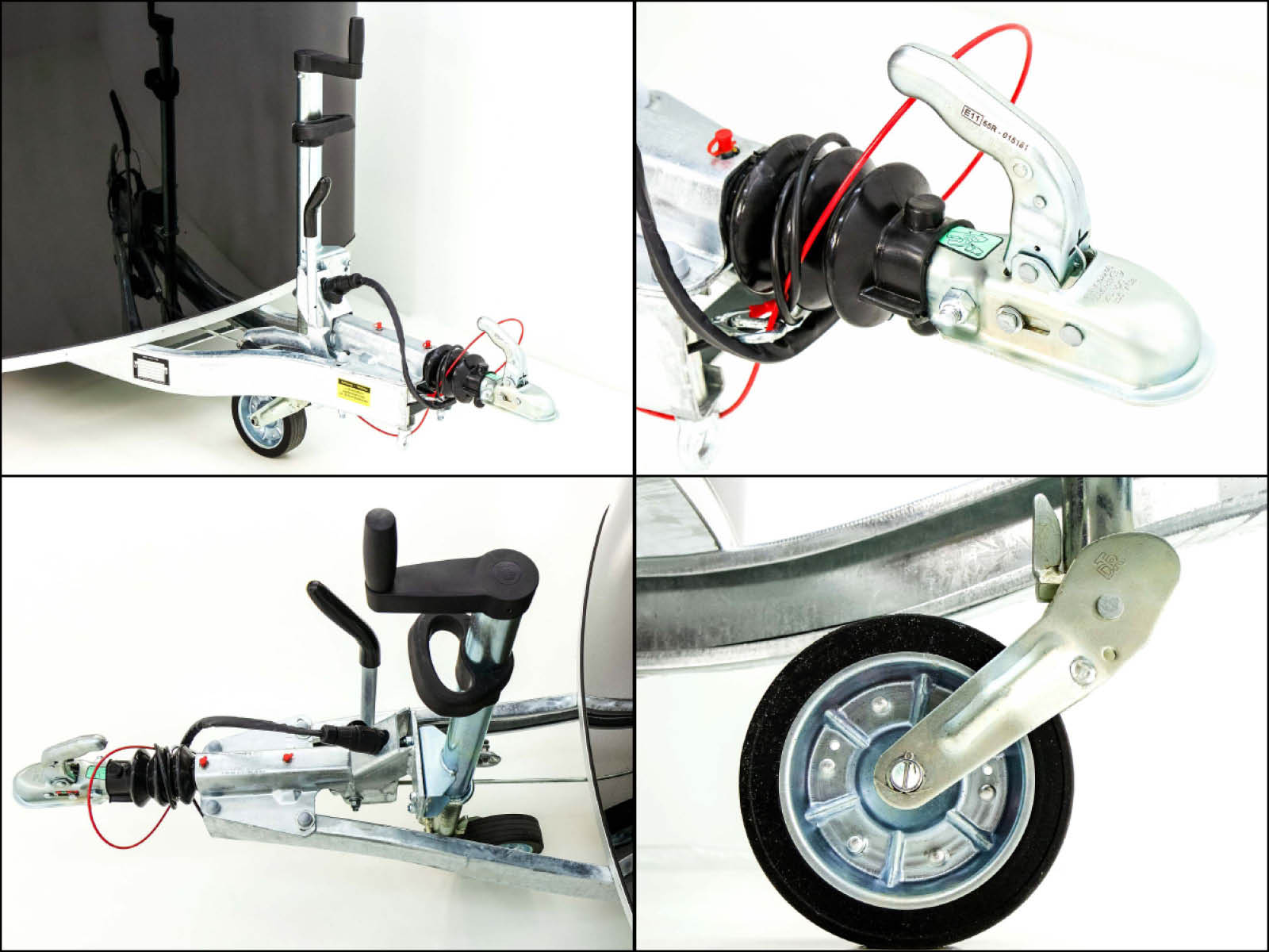 Debon Kofferanhänger C300 Sandwich 148x295cm H:190cm 1,3t | Alu | Polybug | Tür | Klappe | Schwarz-Neu – Bild 2