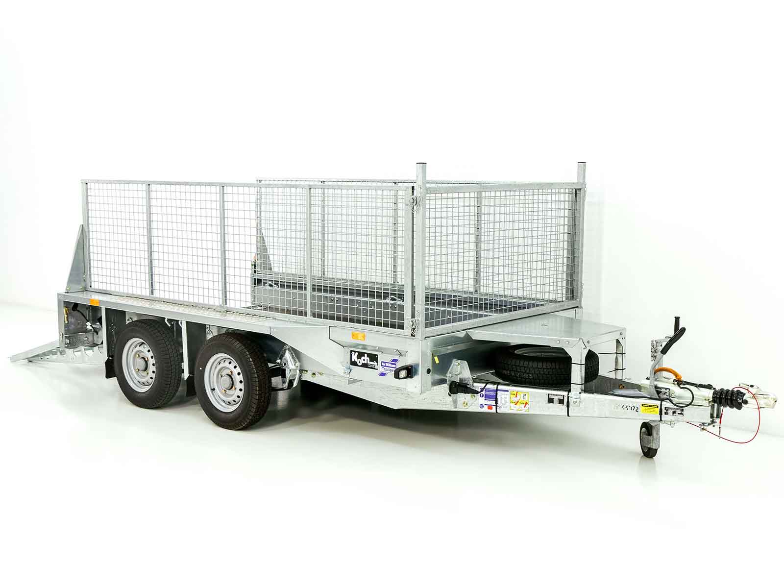 Ifor Williams Baumaschinenanhänger GX105 157×303 2,7t | Auffahrrampe | Gitter-Neu