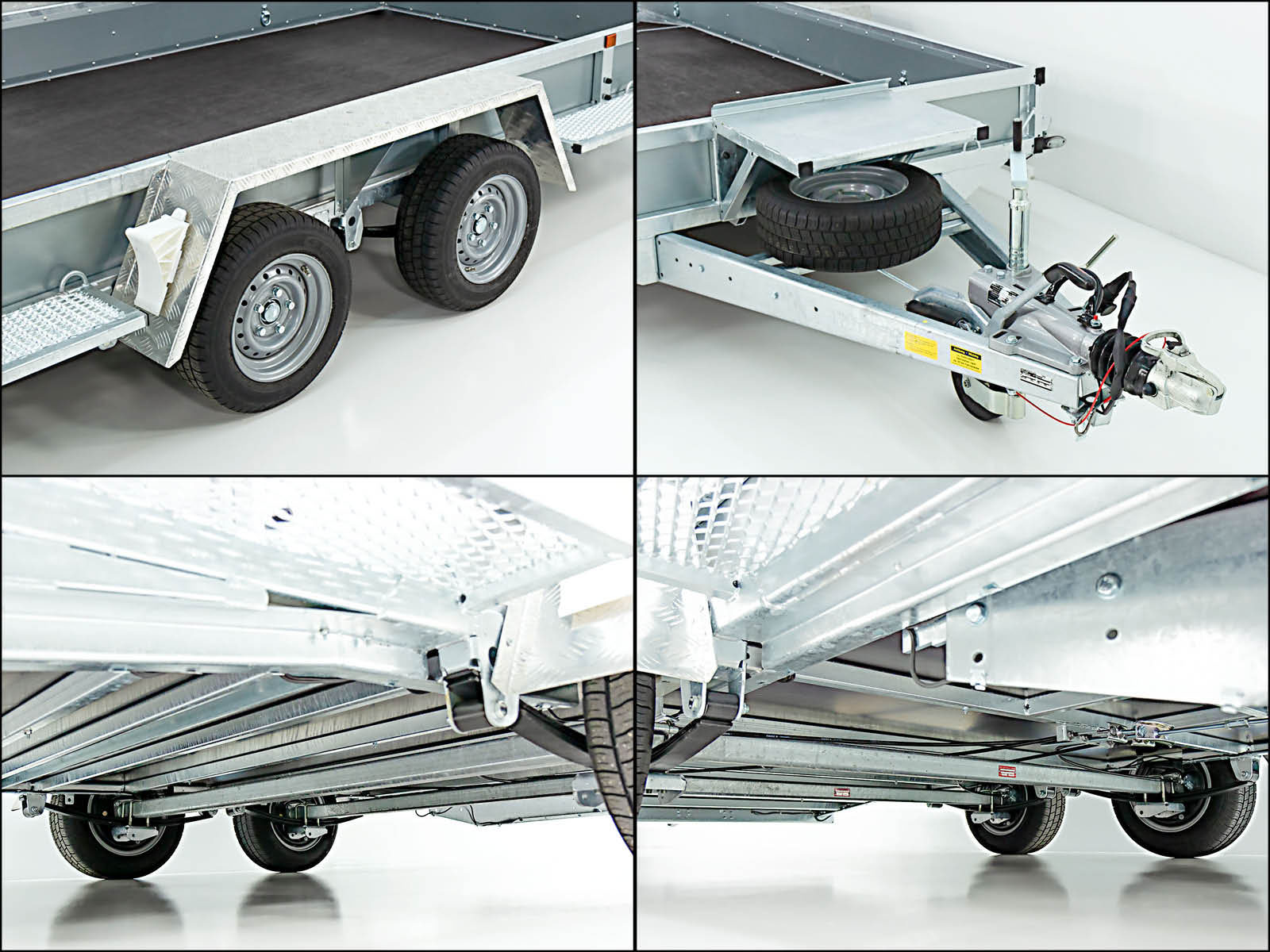 Variant Baumaschinenanhänger Maxi Load 180×400 3,5t | Einzelrampen | Beavertail-Neu – Bild 4