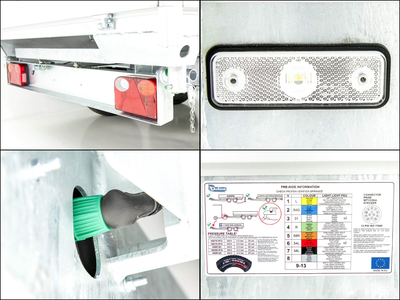 Debon Dreiseitenkipper 180x306cm 2,6t | E-Pumpe | Rampen | Stützen-Neu – Bild 4