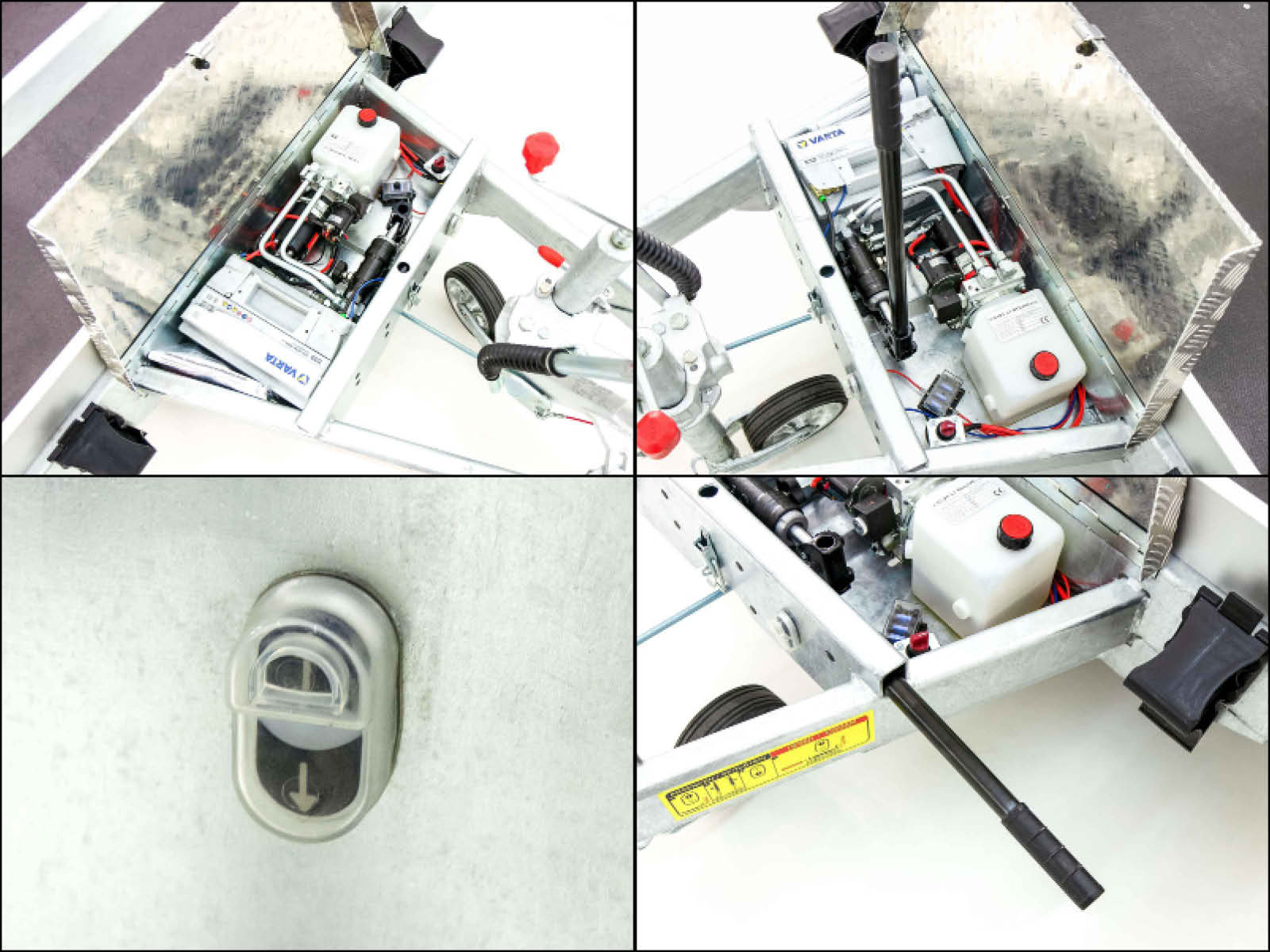 Vezeko Absenkanhänger Tandem 162x345cm 3,5t | E-Pumpe-Neu – Bild 2