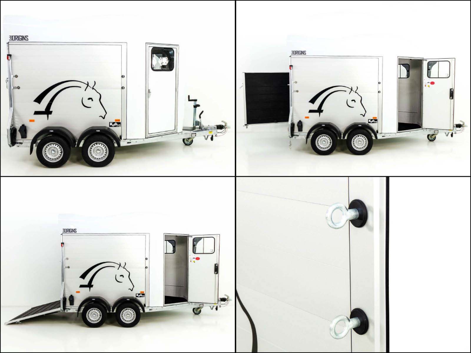 Cheval Liberte Pferdeanhänger GOLD Origins | weiß-Neu – Bild 3