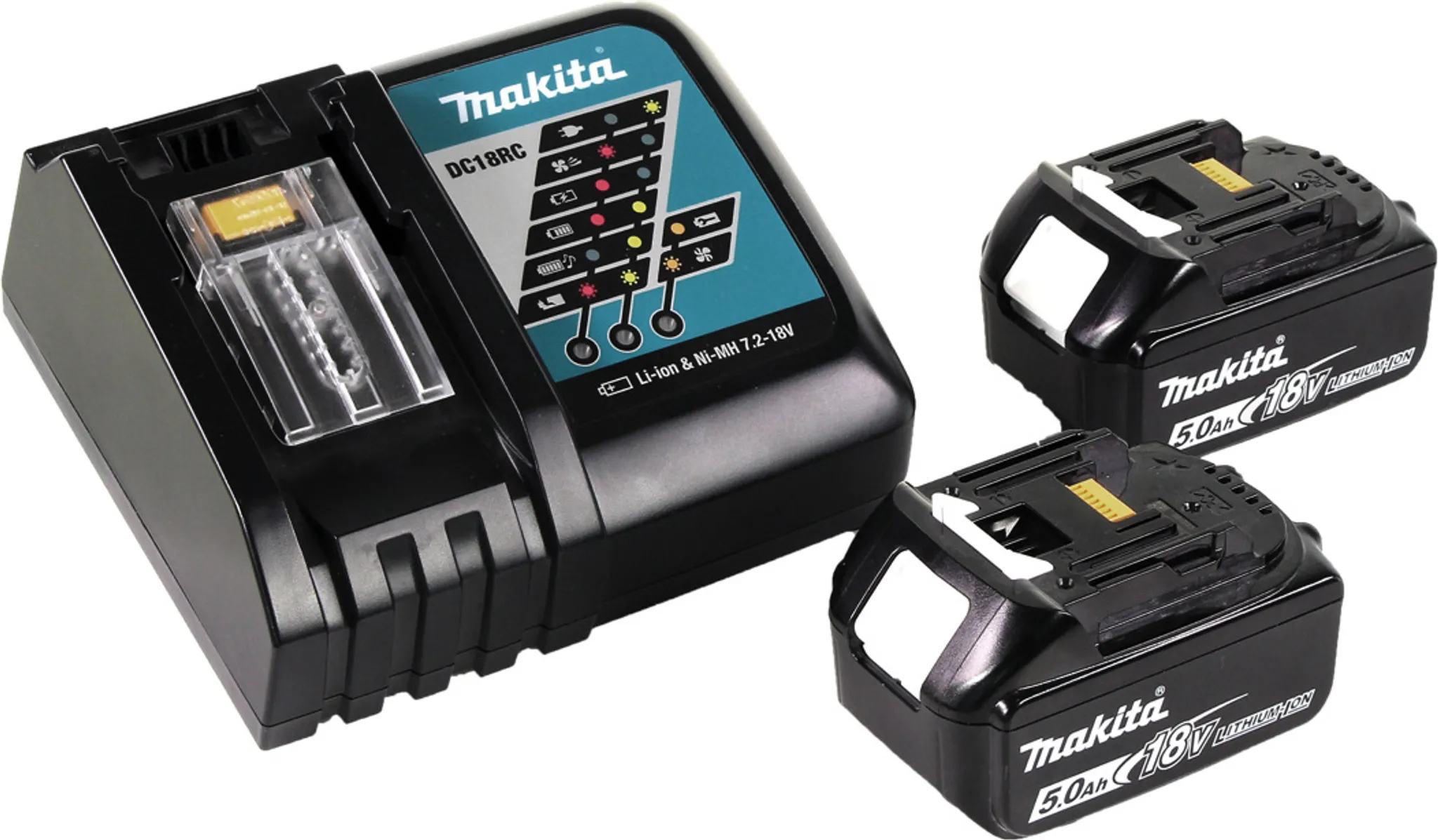 Makita DUB 184 RT Akku Gebläse 18 V Brushless + 2x Akku 5,0 Ah + Ladegerät – Bild 4