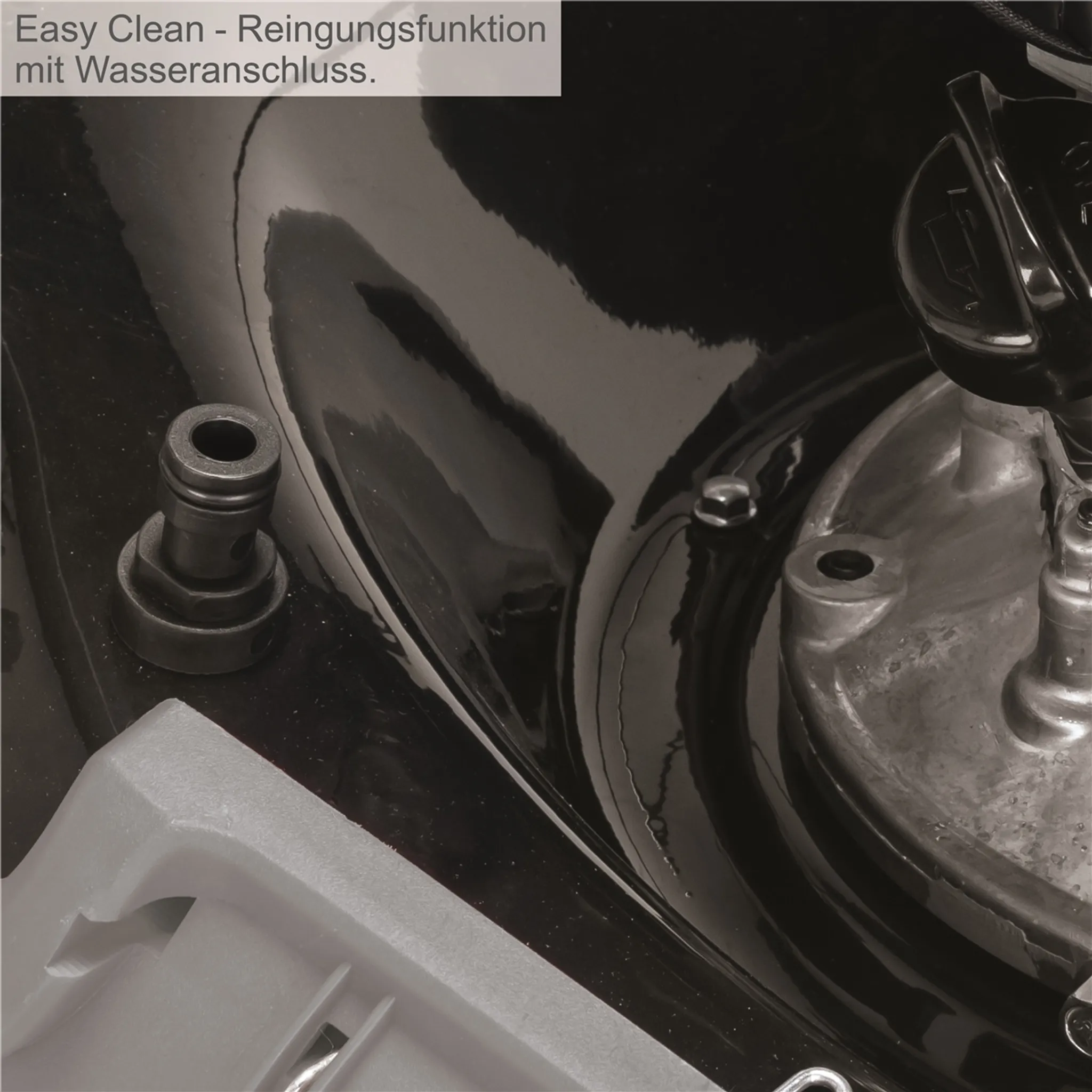 Scheppach MS197-51B Black Benzin Rasenmäher Trike mit Radantrieb | 5,2PS | 4-Takt Motor 200ccm | 51cm Schnittbreite | 65L Fangkorb | Stahlgehäuse | 7-Fach Schnitthöhenverstellung 25-75mm – Bild 4