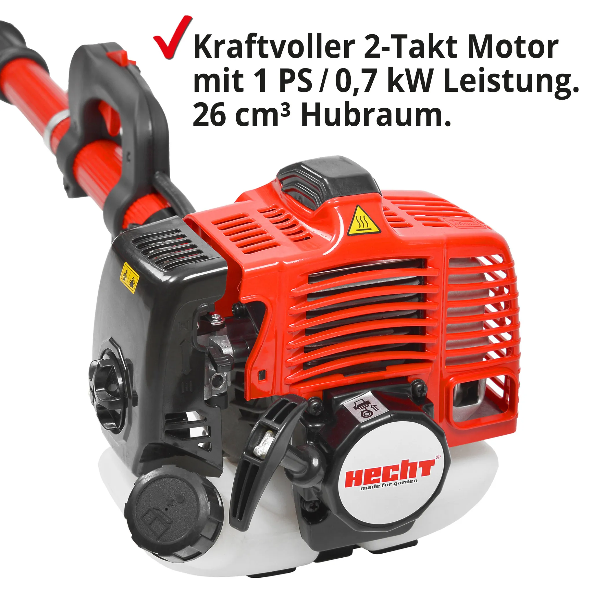 HECHT 9260 Hochentaster Benzin | 1 PS | Teleskopstange | 34 cm Schwert | 26 cm³ | bis 4,27 m – Bild 4
