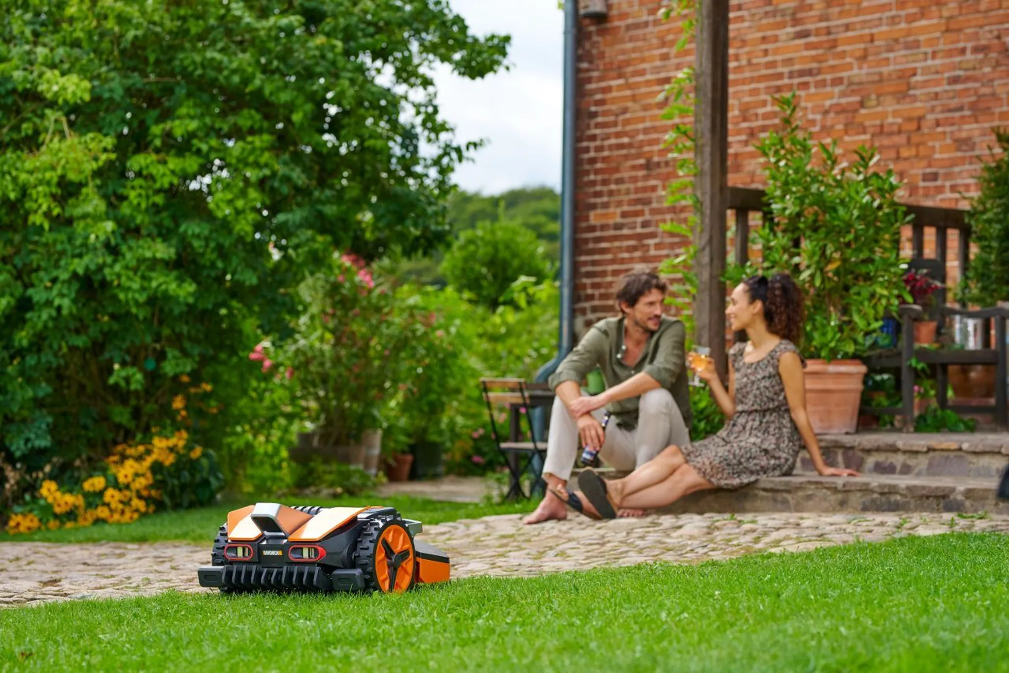 Worx Akku Mähroboter 20 V Landroid Vision M600 18cm/600m² Mit App Trimmer Roboter – Bild 5