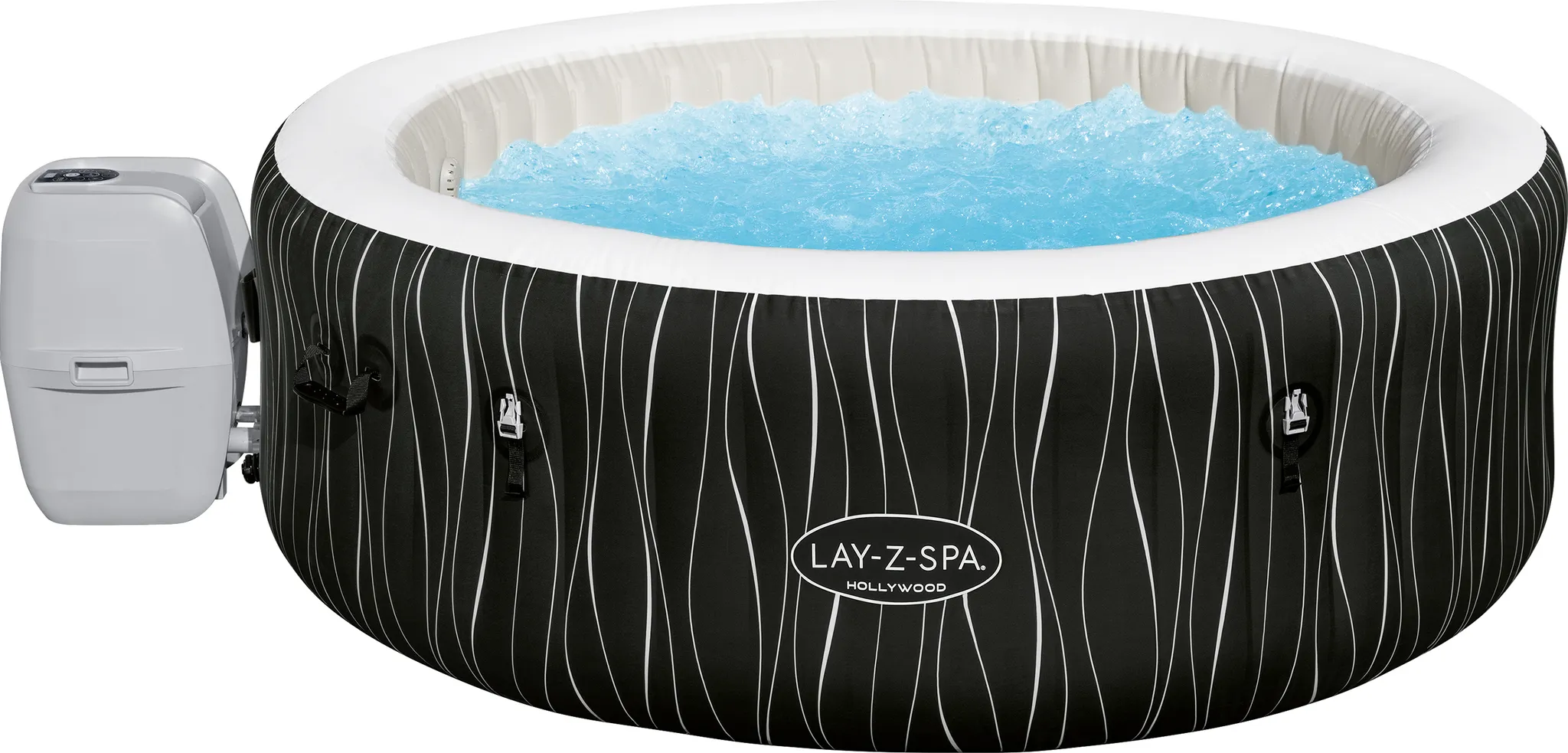 Bestway® LAY-Z-SPA® LED-Whirlpool Hollywood AirJet™ 196 x 66 cm, rund