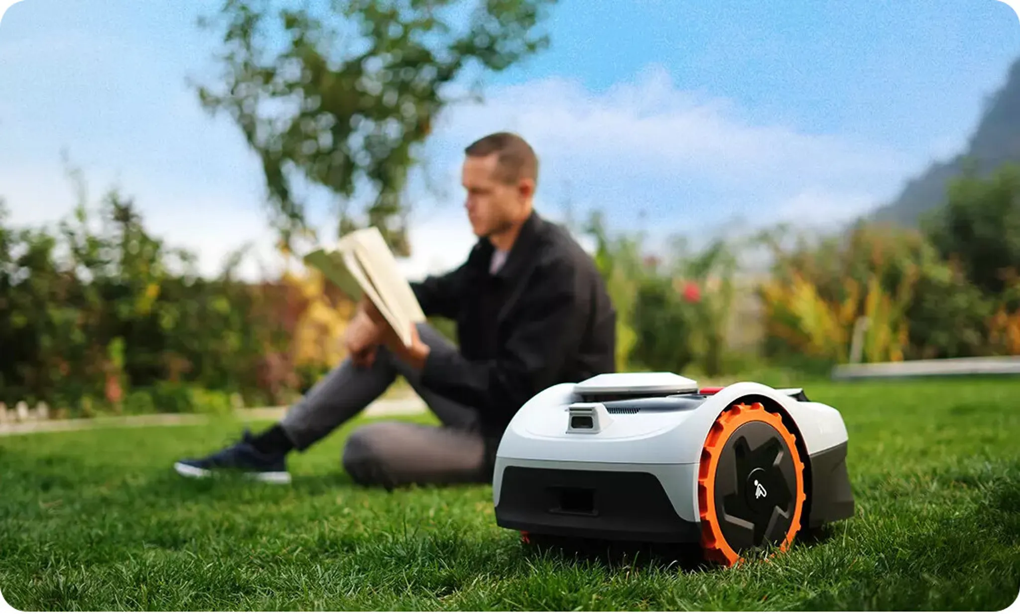 Segway SGW001 Rasenmäher Roboter-Rasenmäher Akku Schwarz, Grau, Orange – Bild 3