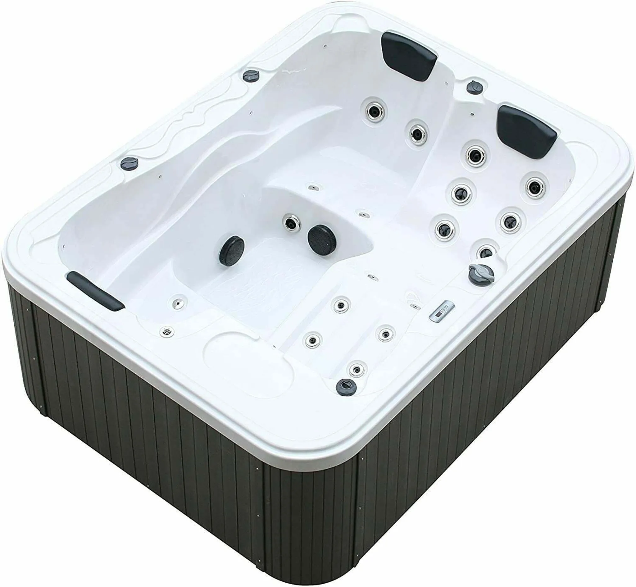 XXL Luxus SPA LED Whirlpool SET 210x160 Farblicht Outdoor+Indoor Pool 3 Personen b – Bild 5