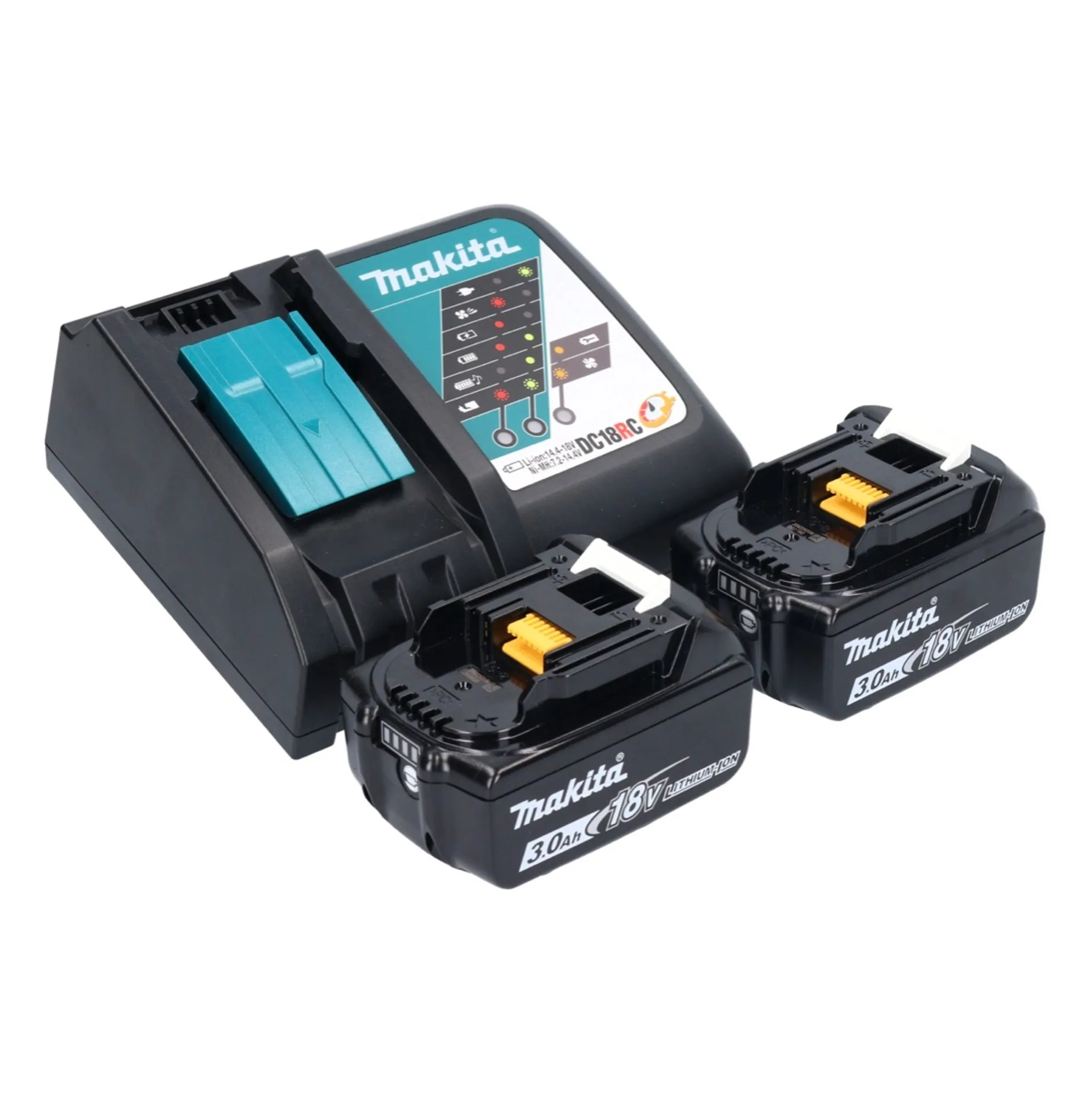 Makita DAS 180 RFJ Akku Gebläse 18 V Brushless + 2x Akku 3,0 Ah + Ladegerät + Makpac – Bild 5