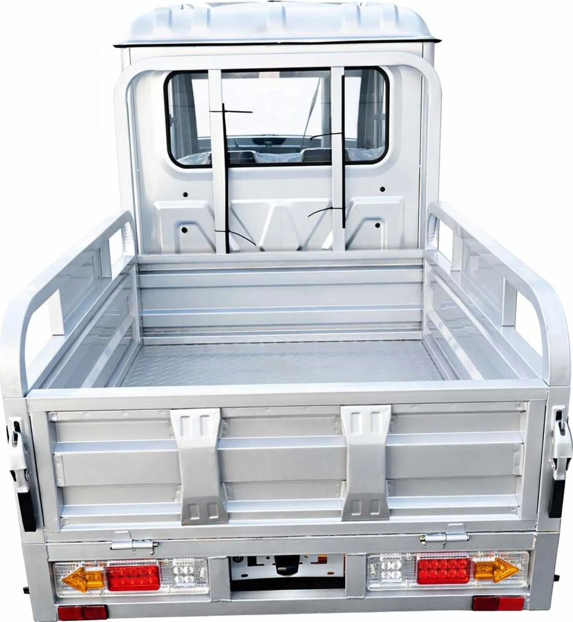 Elektro Lastendreirad Urban Hopper Cargo Volt Pro Twin mit Doppelkabine 2-Sitzer Elektro Tuk Tuk, Steuerung:Lenker, Geschwindigkeit:25 km/h, Farbe:Rot – Bild 6
