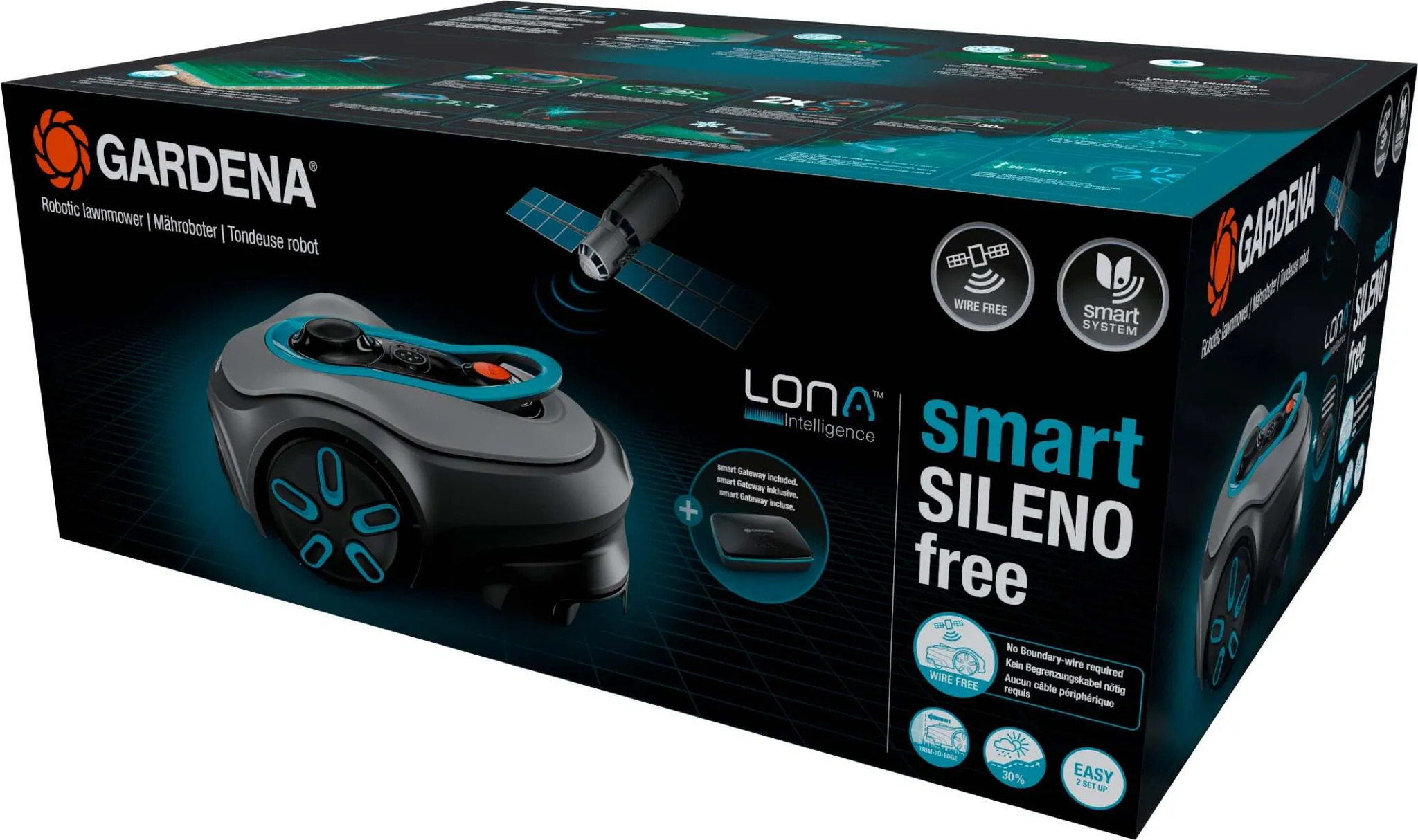 Gardena Mähroboter Rasenroboter Smart Sileno Free 800 Rasenpflege Gartengerät – Bild 5