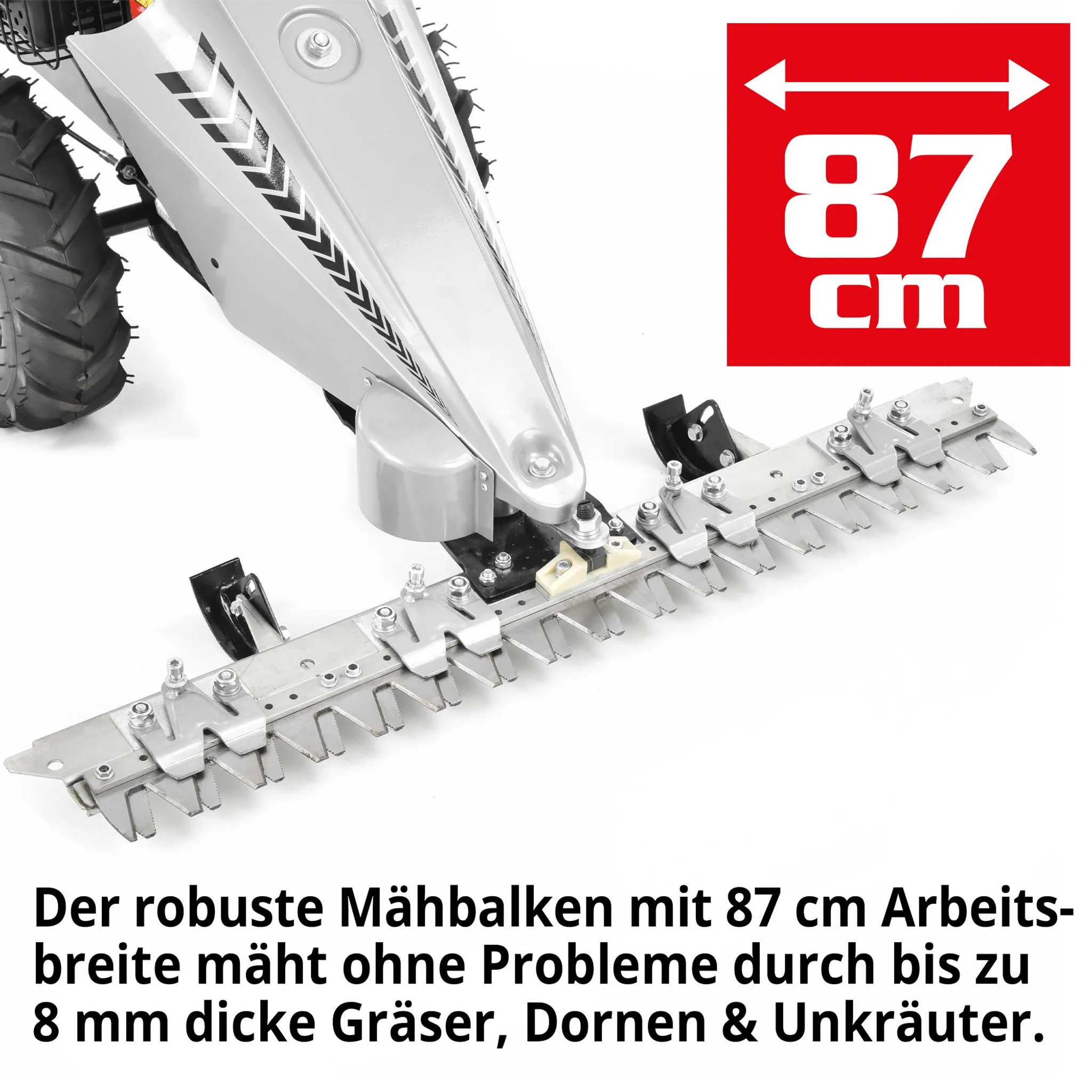 HECHT 587 Balkenmäher | mit Antrieb | 87 cm Schnittbreite | 4,9 PS | 196 cm³ | Stufenlose Schnitthöhenverstellung – Bild 2