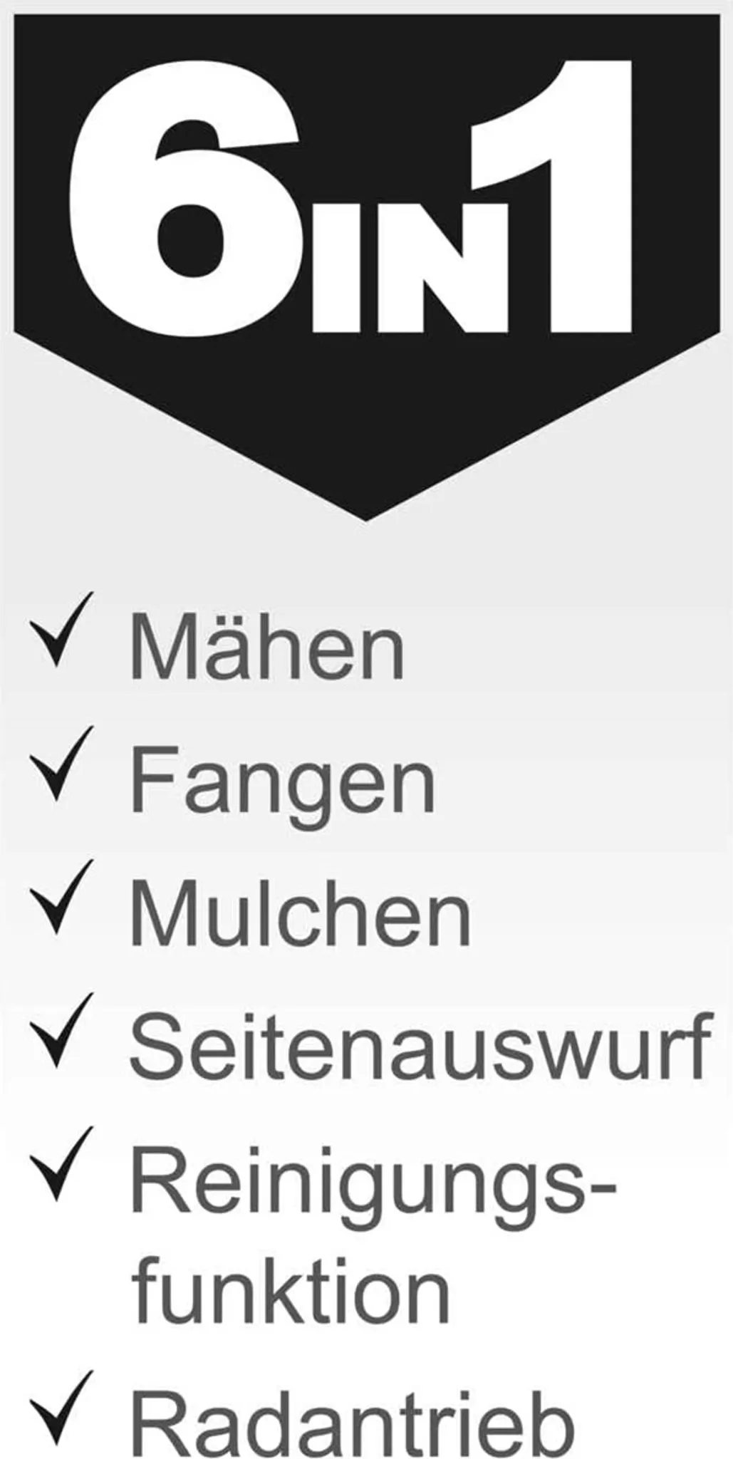 Scheppach MS197-51B Black Benzin Rasenmäher Trike mit Radantrieb | 5,2PS | 4-Takt Motor 200ccm | 51cm Schnittbreite | 65L Fangkorb | Stahlgehäuse | 7-Fach Schnitthöhenverstellung 25-75mm – Bild 7