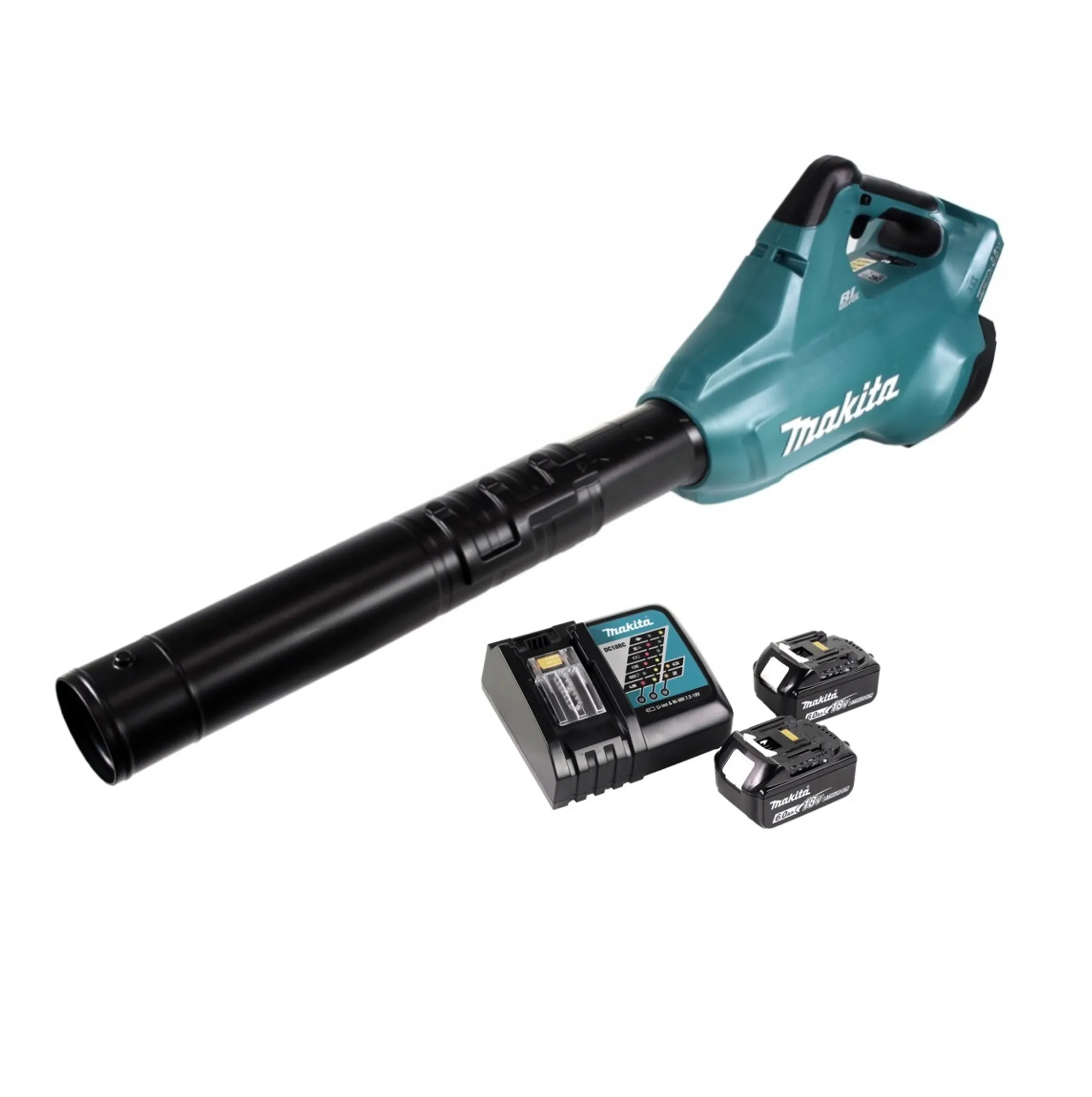 Makita DUB 362 RG Akku Laubbläser 2x18V + 2x Akku 6,0Ah + Ladegerät – Bild 2