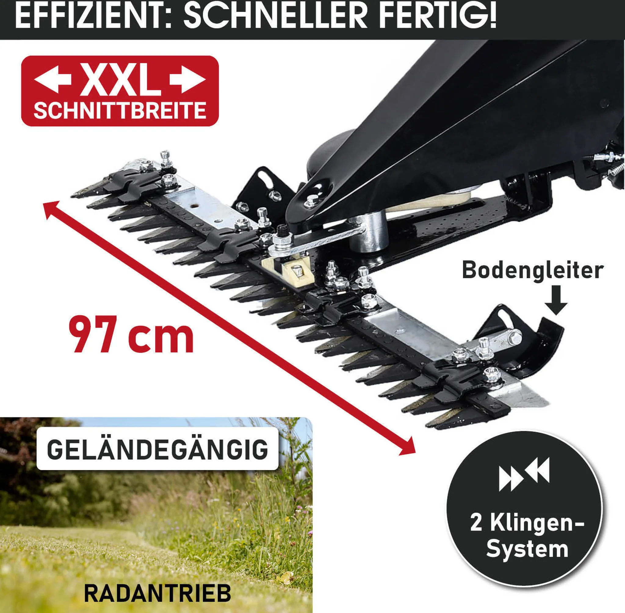BRAST Benzin Balkenmäher 38200 – Bild 4