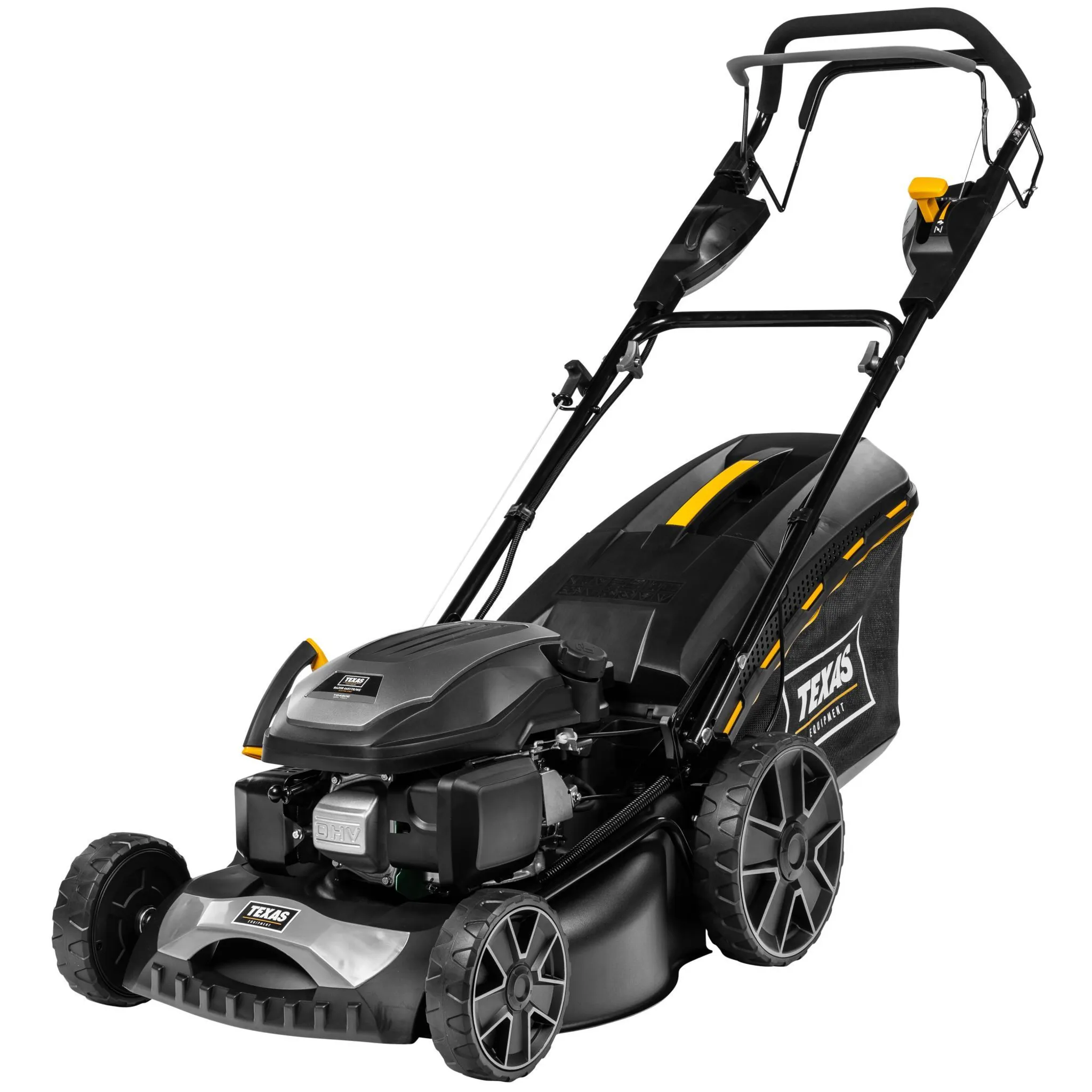 TEXAS Rasenmäher Razor 4651TR/WE (4-Takt Benzinmotor, 46 cm Schnittbreite, 2600 Watt Leistung, Radantrieb, Elektrostart, 65 Liter Fangkorb, Mulchkit) – Bild 2