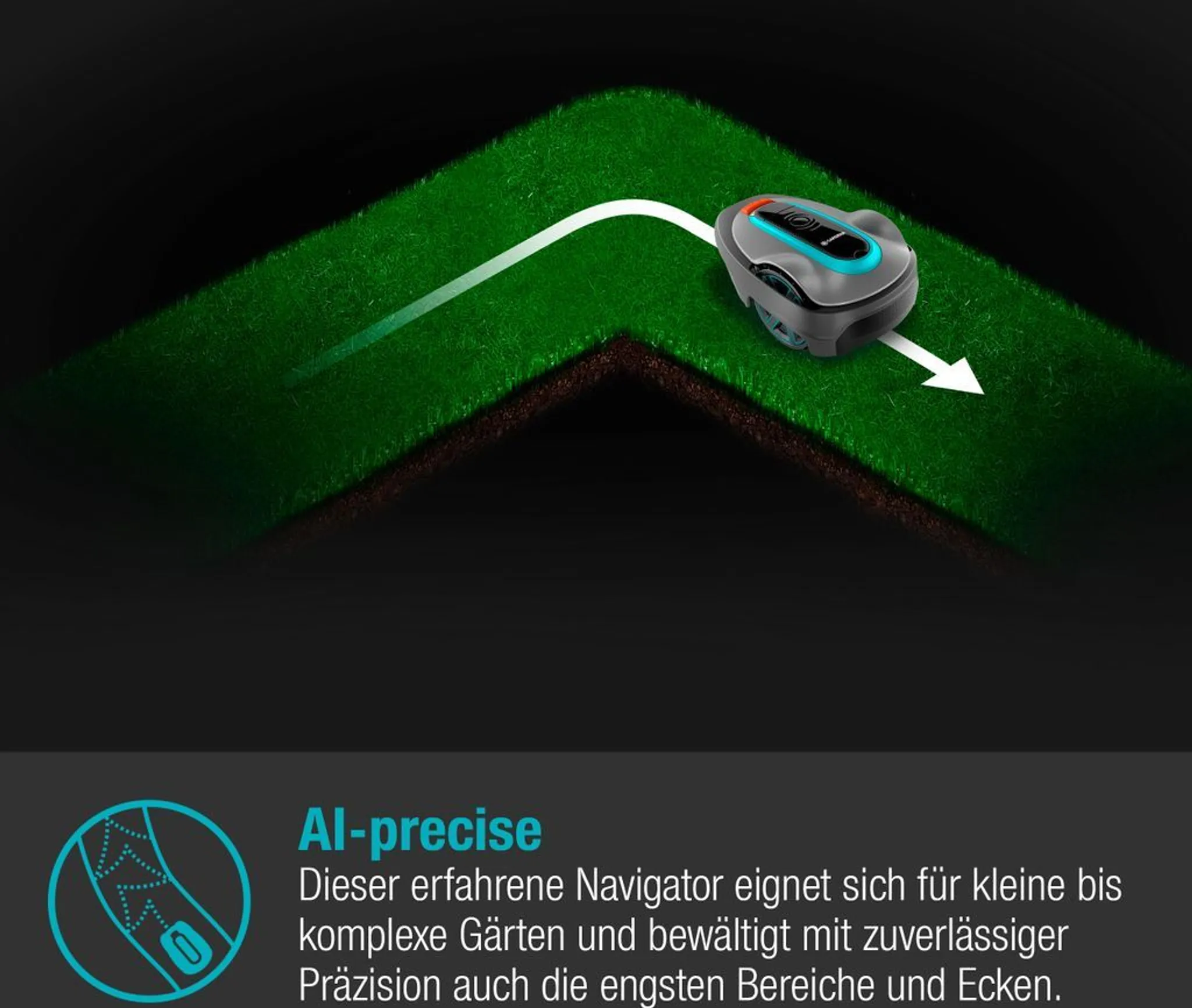 GARDENA Rasenmähroboter SILENO LIFE 750 m² - Mähroboter 15101-20 - Bluetooth, leisester Rasenmäher Roboter, wetterfest, CorridorCut, SensorControl – Bild 8