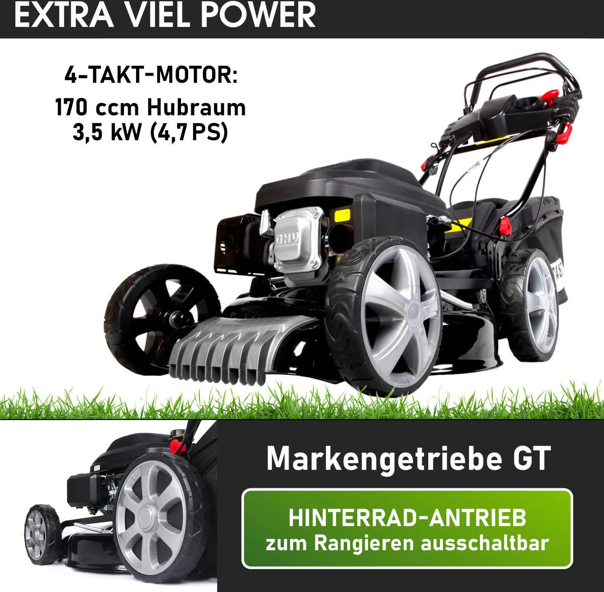 BRAST Benzin Rasenmäher 18170 ESTART – Bild 3