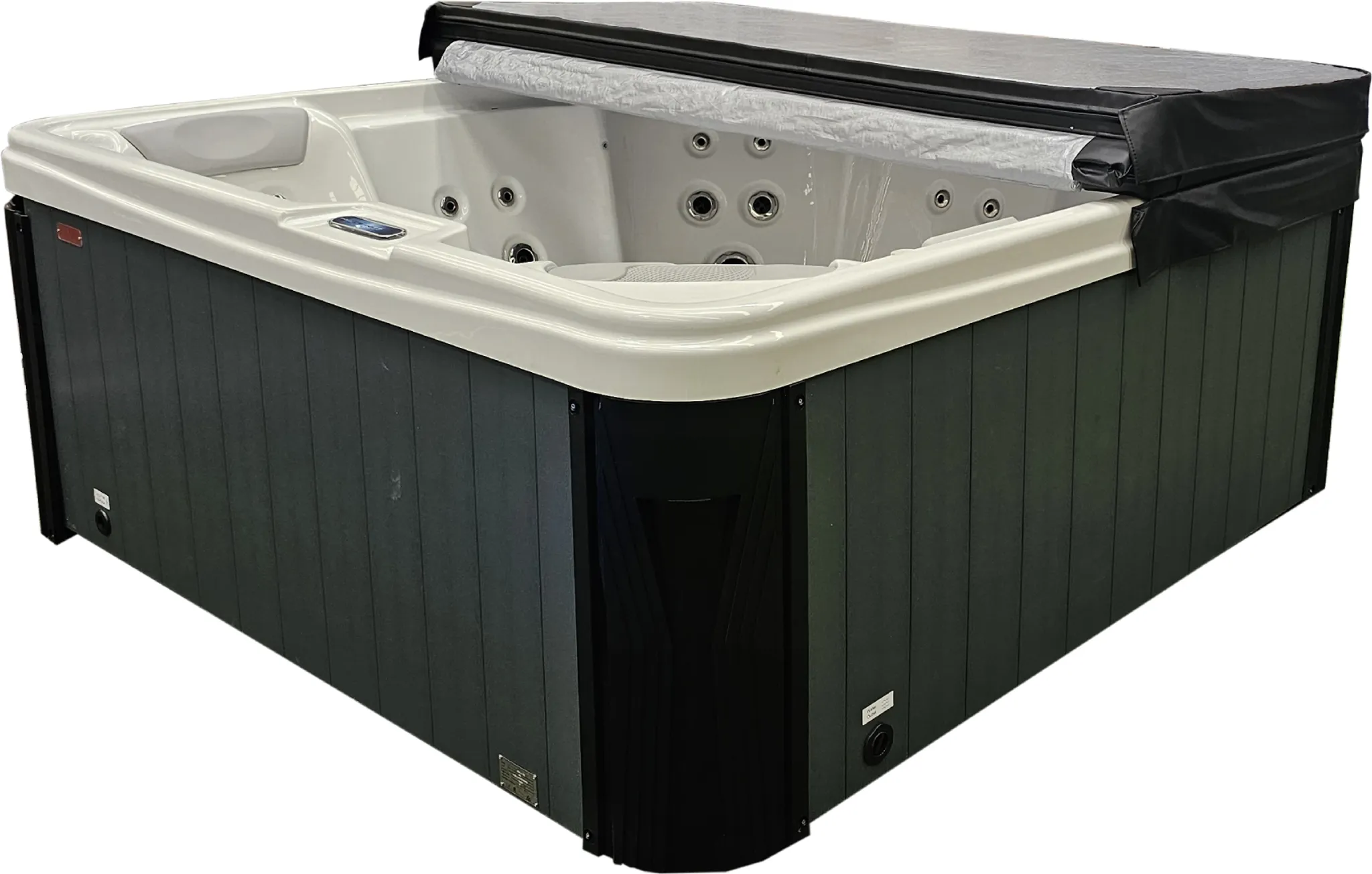 Whirlpool SET 220x220cm SPA LED Farblicht Outdoor Indoor Pool 7 Pers.(Teico-087)