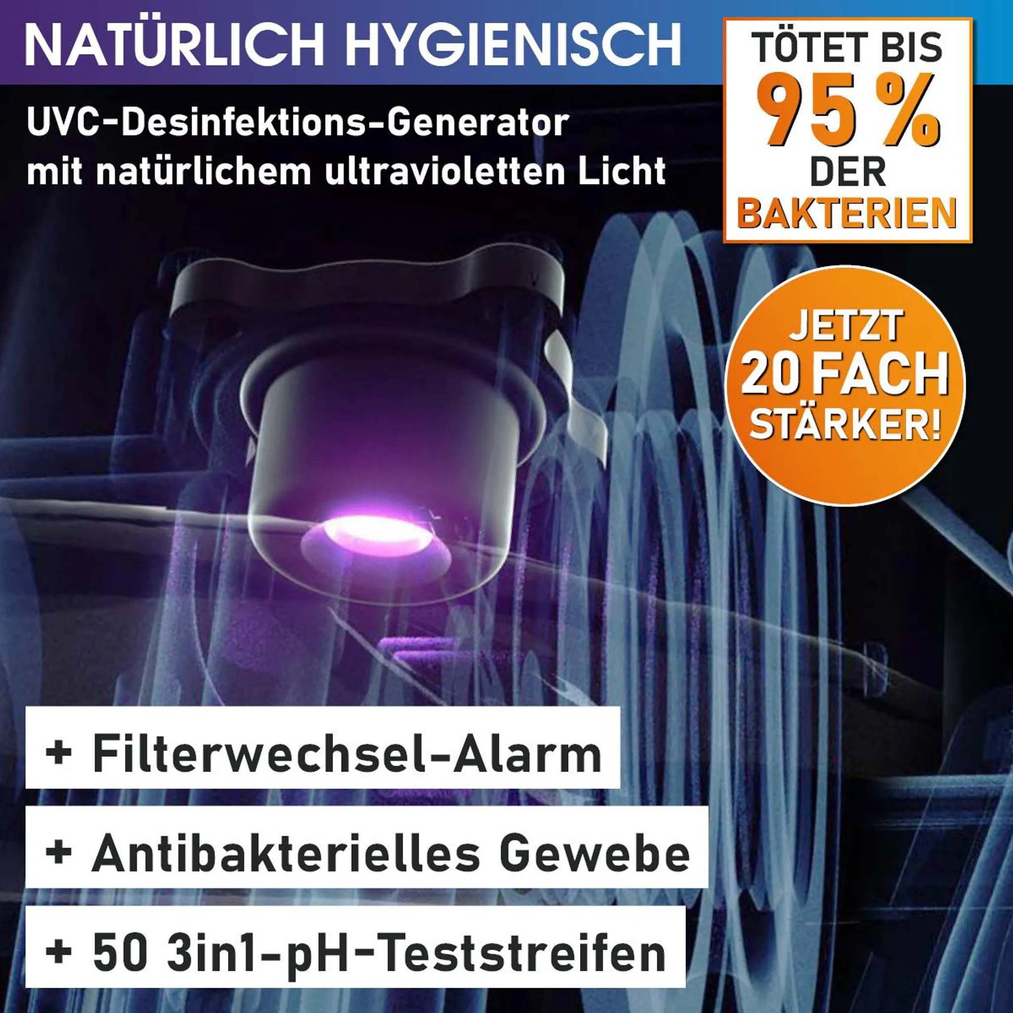 BRAST Whirlpool MSpa Oslo Plus XXL mit Fester Außenwand | LED-Beleuchtung 20 einstellbare Farben für 6 Personen | 180x180x65cm | 140 Massagedüsen | Ganzjähriger Einsatz Winterfest | In & Outdoor Pool – Bild 5