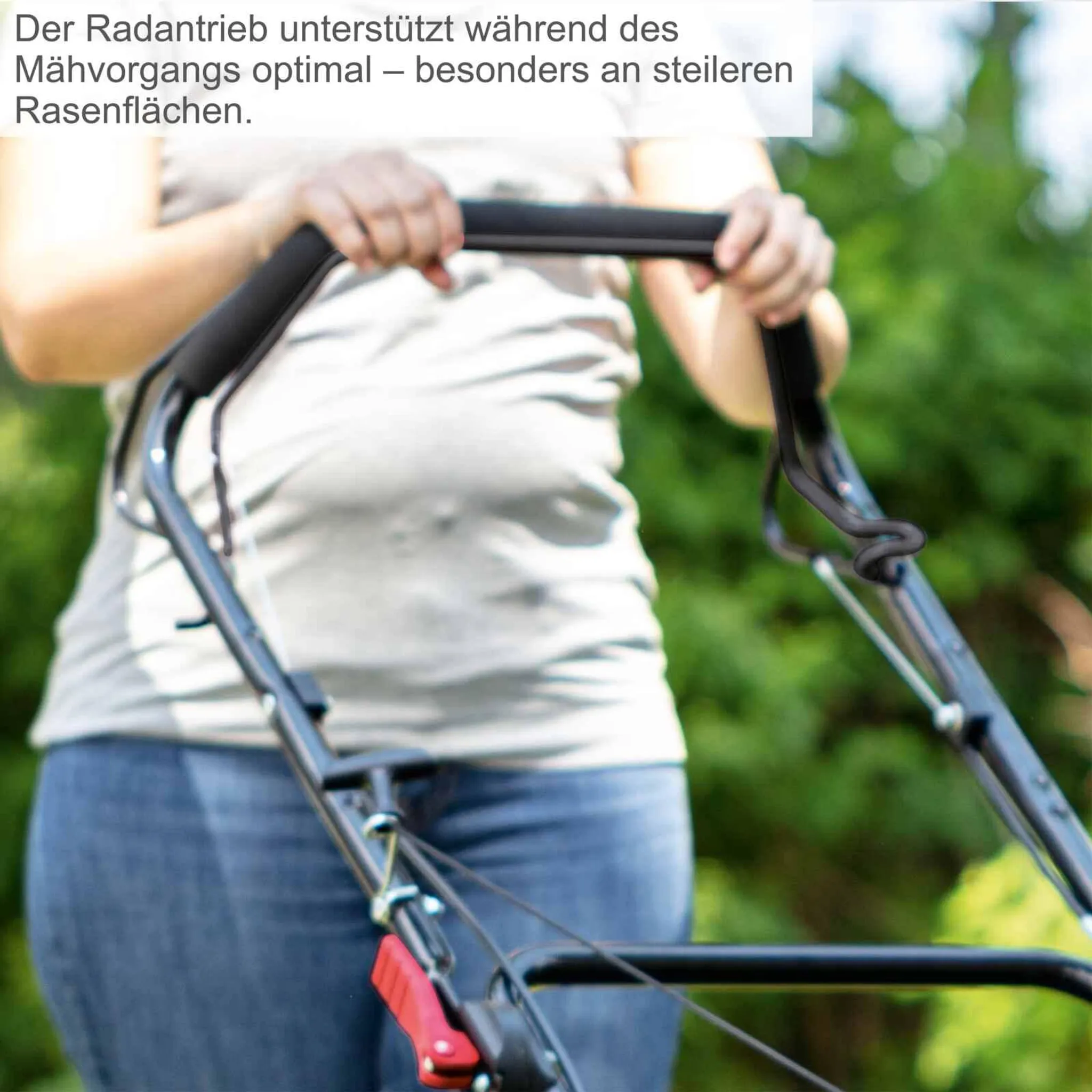 Scheppach Benzin Rasenmäher MS175-51 - 5,4 PS | 51cm Schnittbreite | Radantrieb | inkl. Motoröl – Bild 6