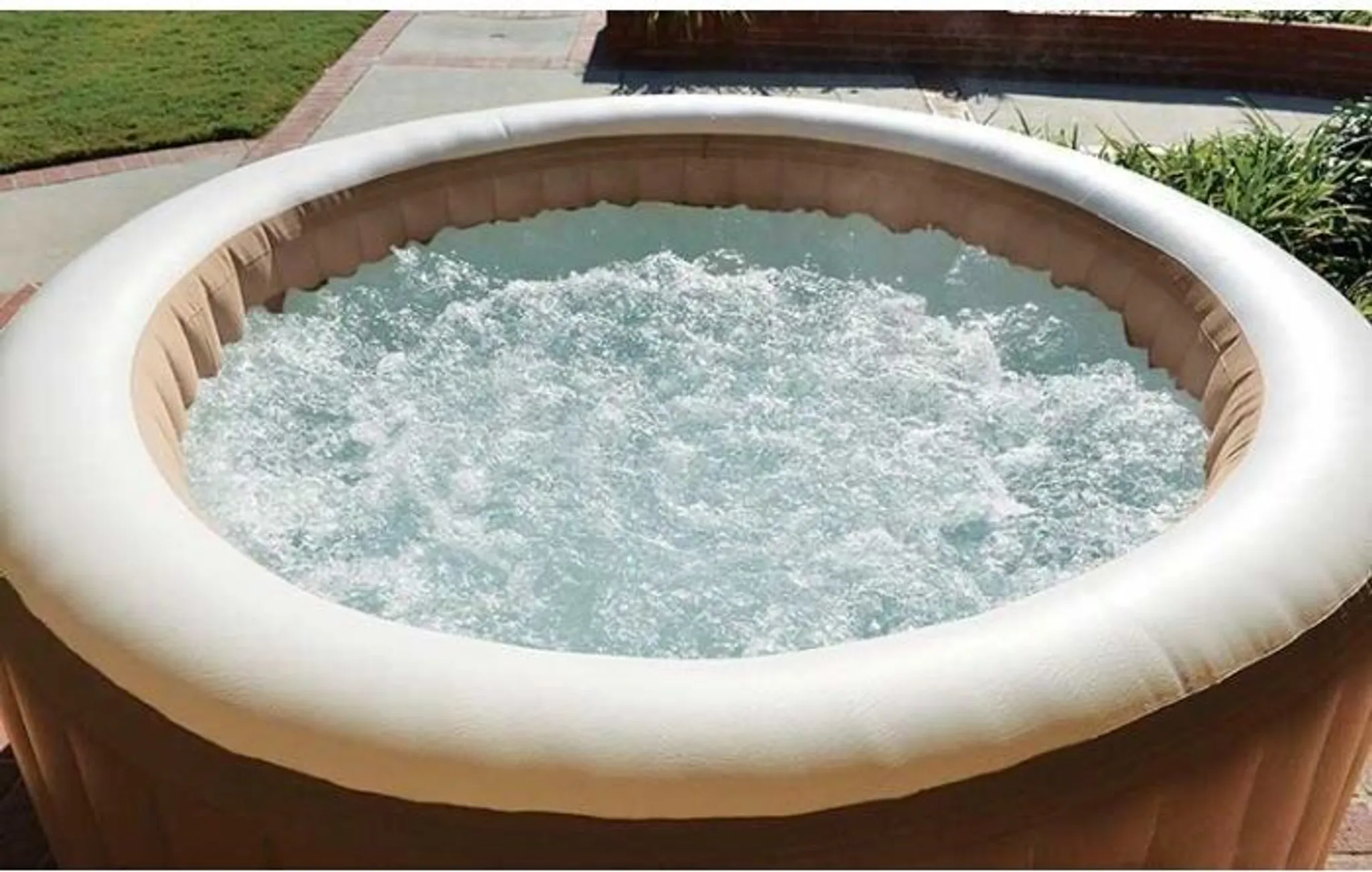 INTEX 28412 PureSPA Bubbla Massage Set Whirlpool 236/185cm Durchmesser x 71cm hoch für 8 Personen – Bild 6