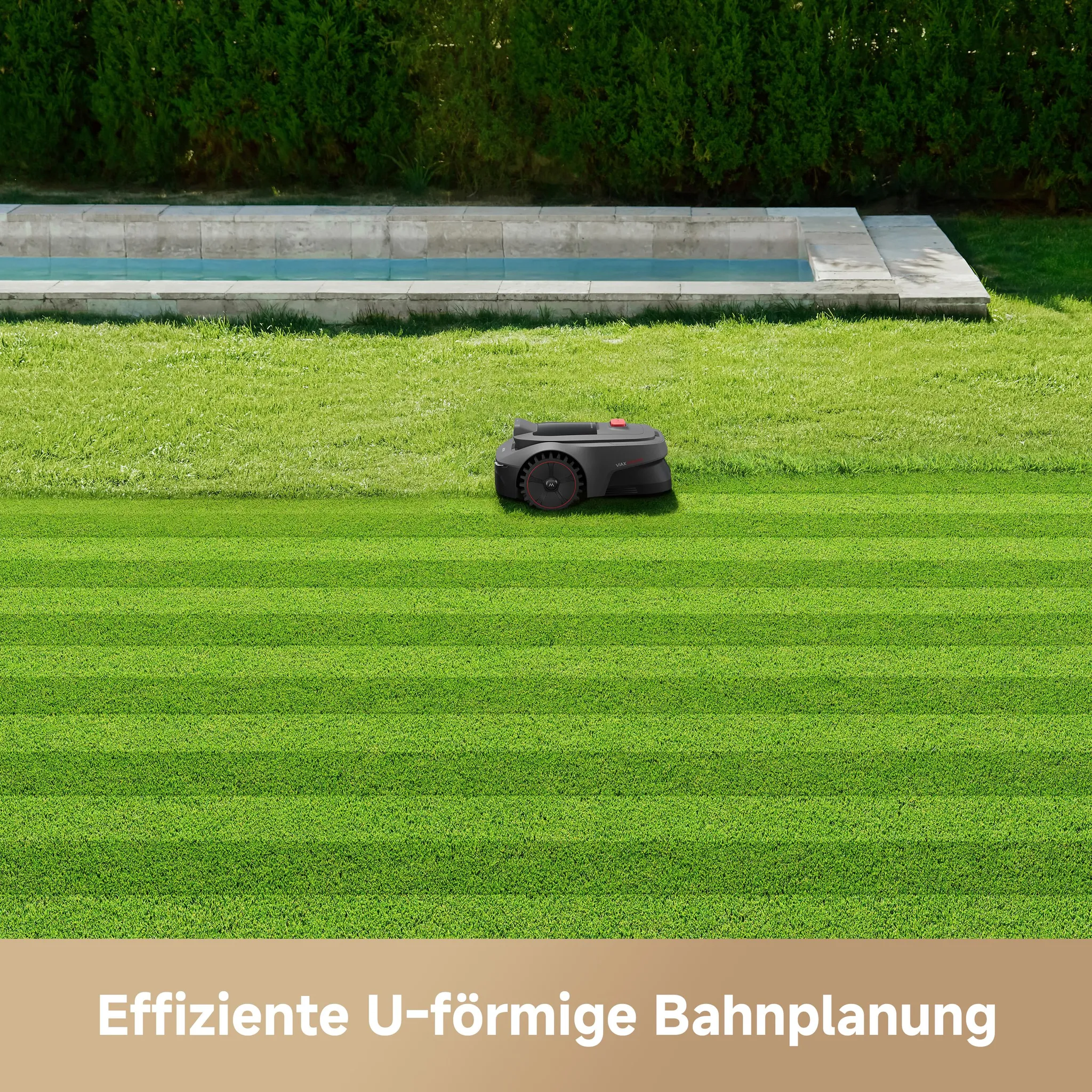 MOVA ViAX 250 Mähroboter – 250 m², UltraEyes™ KI-Dual-Vision, U-Bahnplanung, Dual-Map, Hindernisvermeidung, App-Steuerung, 50min Akkulaufzeit – Bild 3