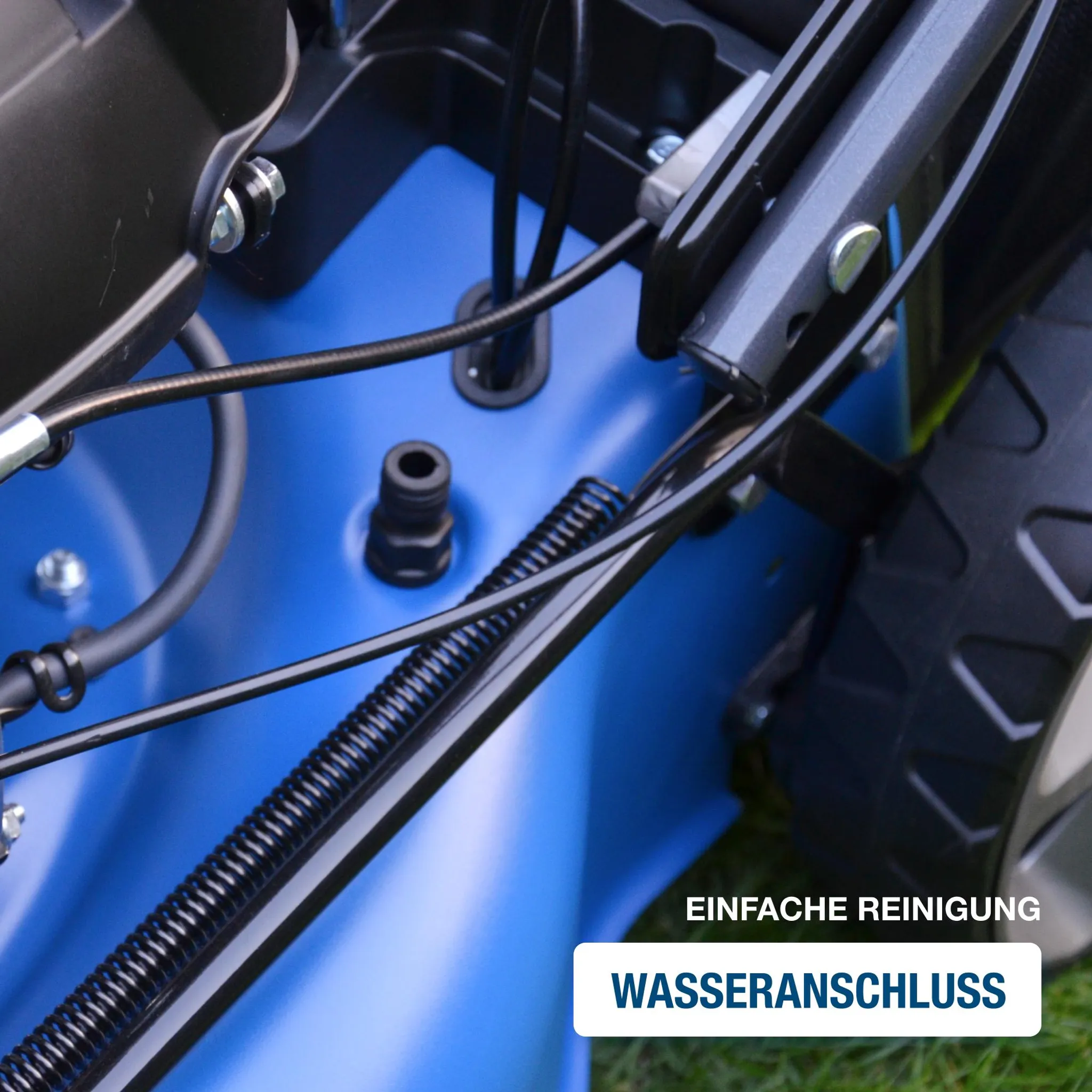 HYUNDAI Benzin-Rasenmäher LM4622G (Mulcher/Mäher mit Radantrieb, 3.9 PS Hyundai Motor) – Bild 9