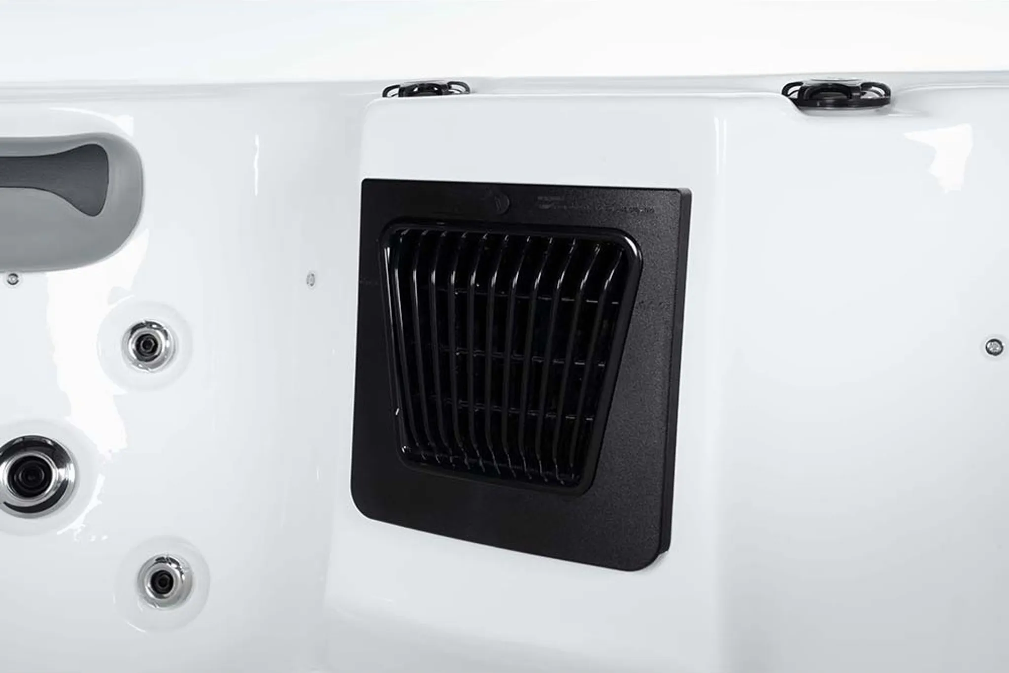 HOME DELUXE - Outdoor Whirlpool - SEA STAR PLUS Treppe und Thermoabdeckung - Maße 180 x 160 x 79 cm - Inkl. Heizung, 19 Massagedüsen und 15 Lichtquellen I Außen Whirlpool Spa für 4 Personen – Bild 9