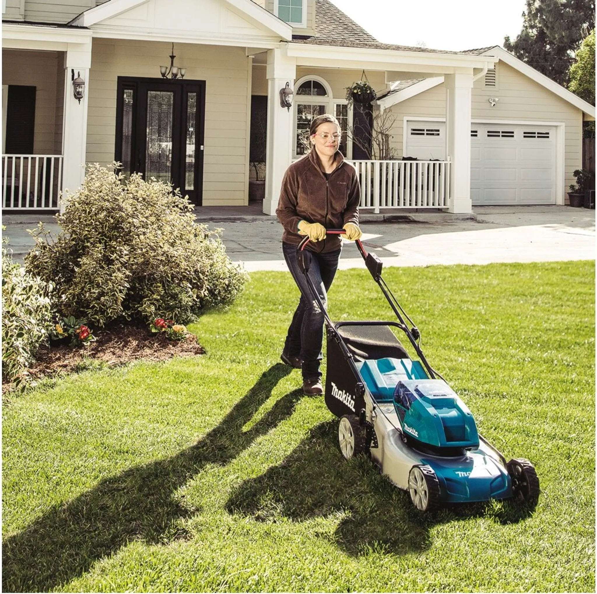 Makita® Akku-Rasenmäher 2 x18V 46 cm 60 Literl - DLM460Z – Bild 7
