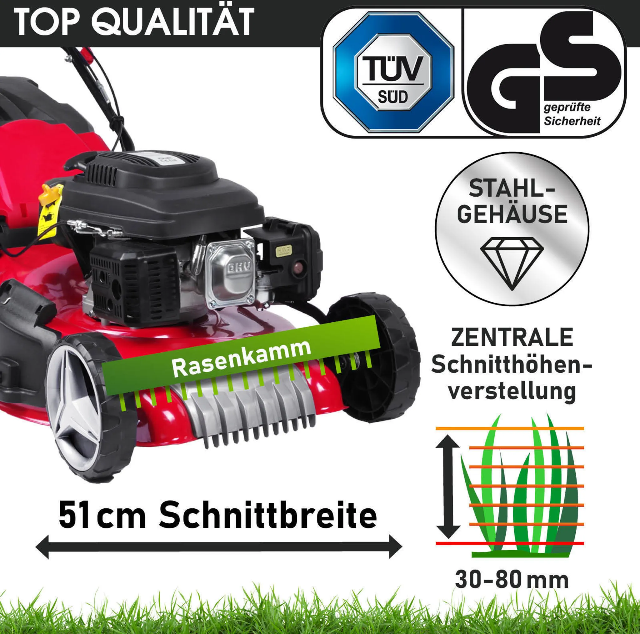 BRAST Benzin Rasenmäher 20224 DELUXE RL – Bild 4