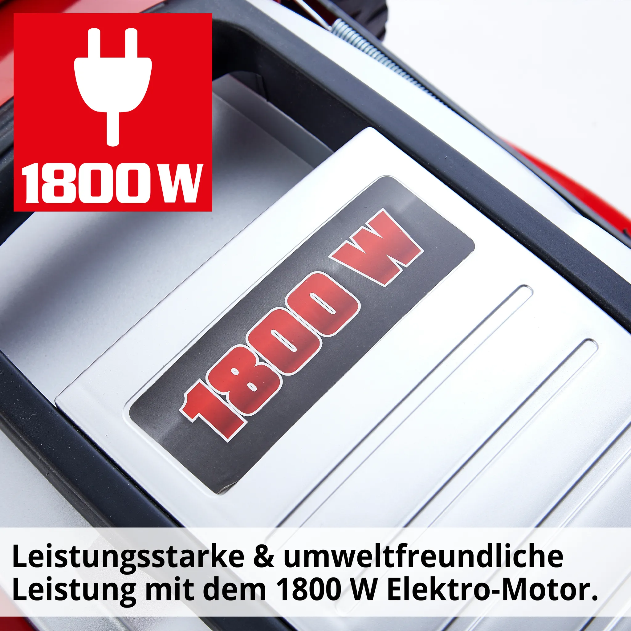 HECHT Rasenmäher Elektro 1845 | 46 cm Schnittbreite | 1800 W | Mulchkit | 60 L Fangkorb | zentrale 7-fach Schnitthöhenverstellung – Bild 5