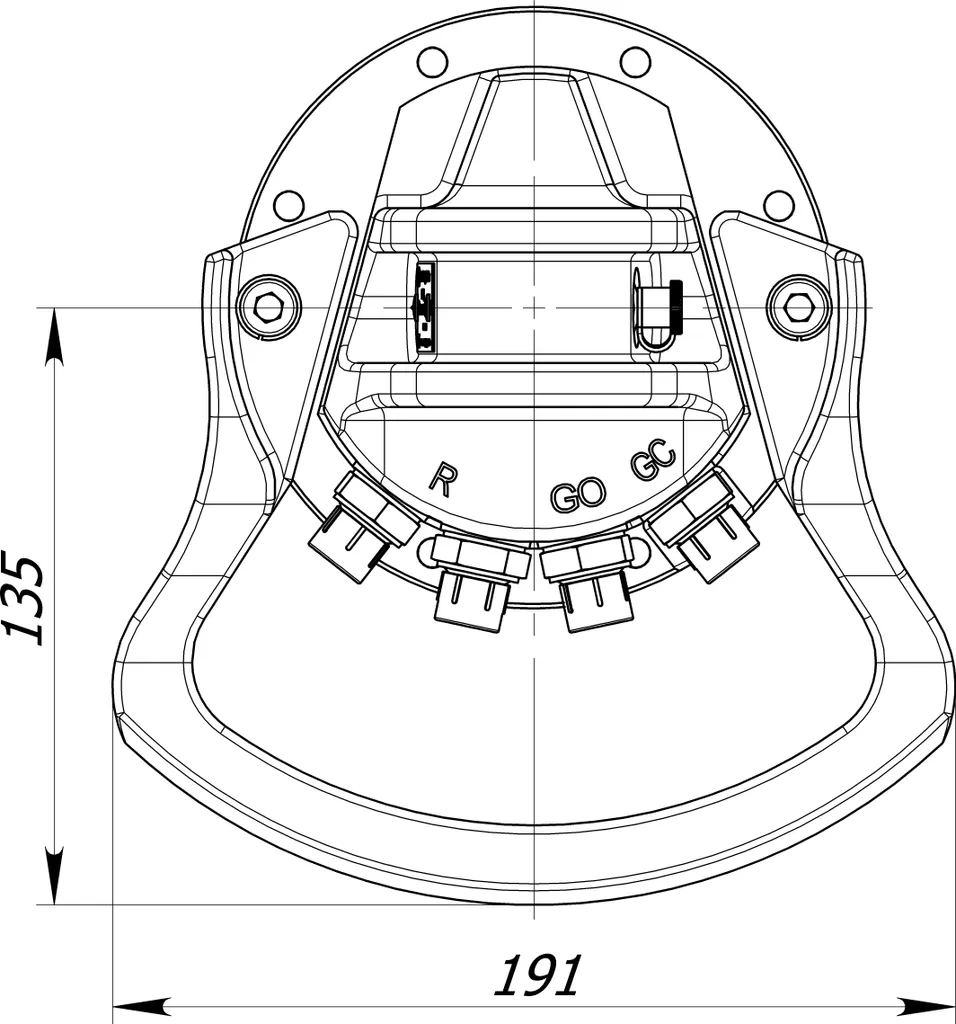 Rotator Formiko FHR 1.000L - Drehmotor 1,0t für Greifer, Holzgreifer – Bild 4