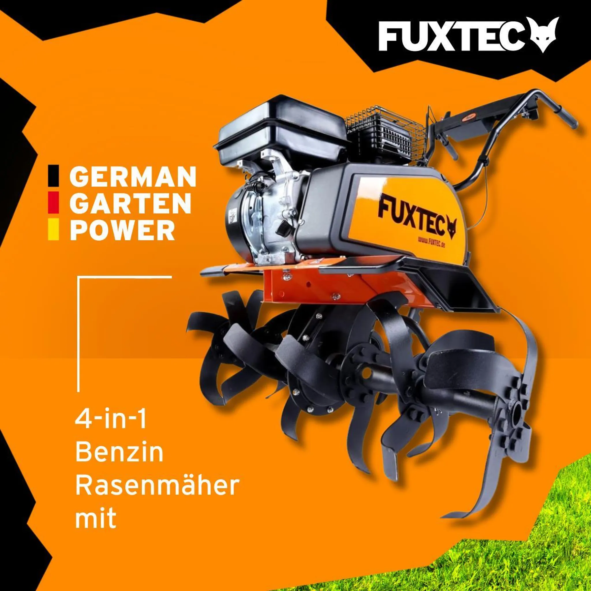 FUXTEC Ackerfräse FX-AF1212 - 85cm Breite | 4-Takt | 212ccm | 58kg | 0,6l | 4,1kw | Seilzugstarter – Bild 2