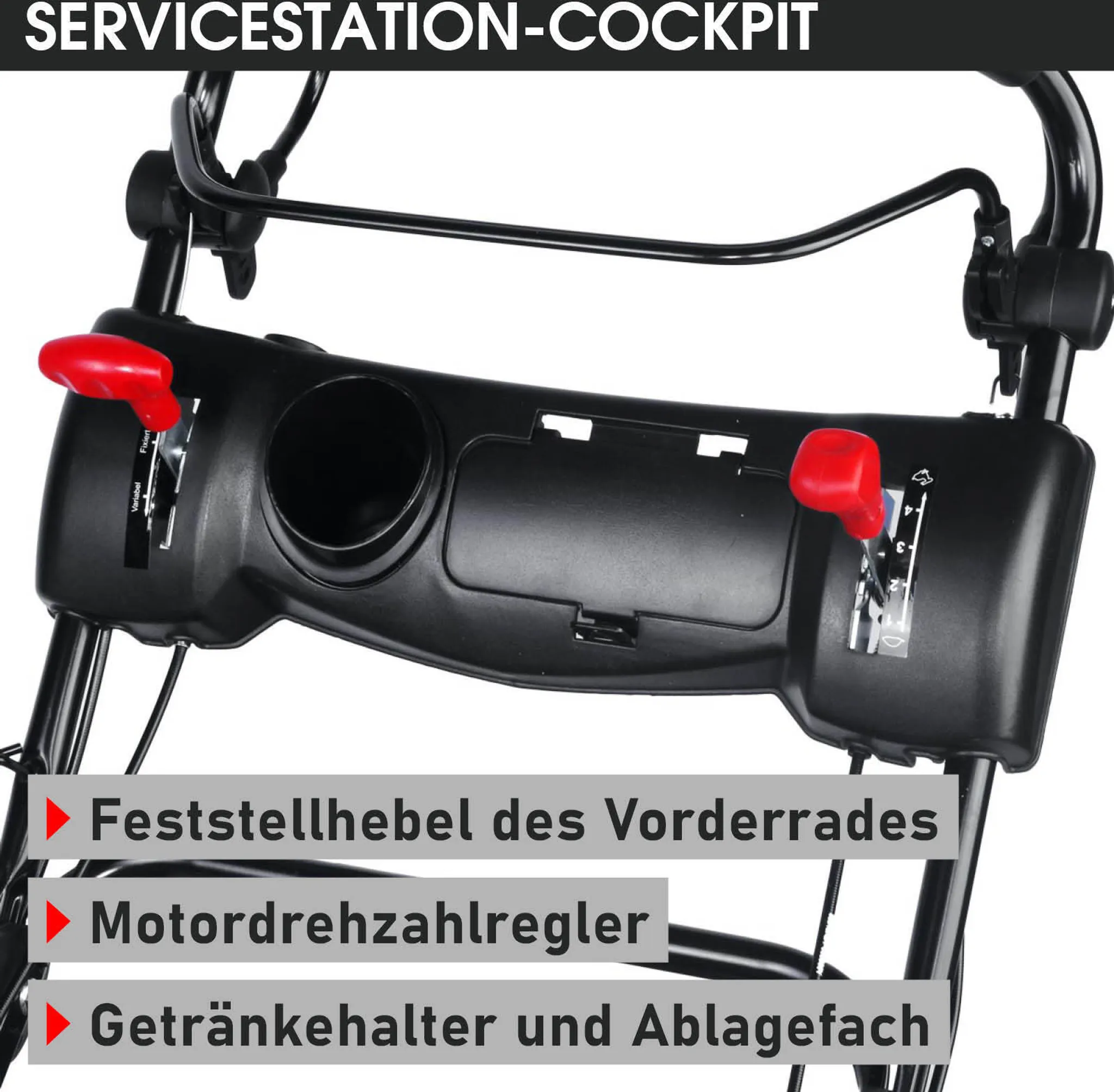 BRAST Benzin Rasenmäher 21224 Trike – Bild 9