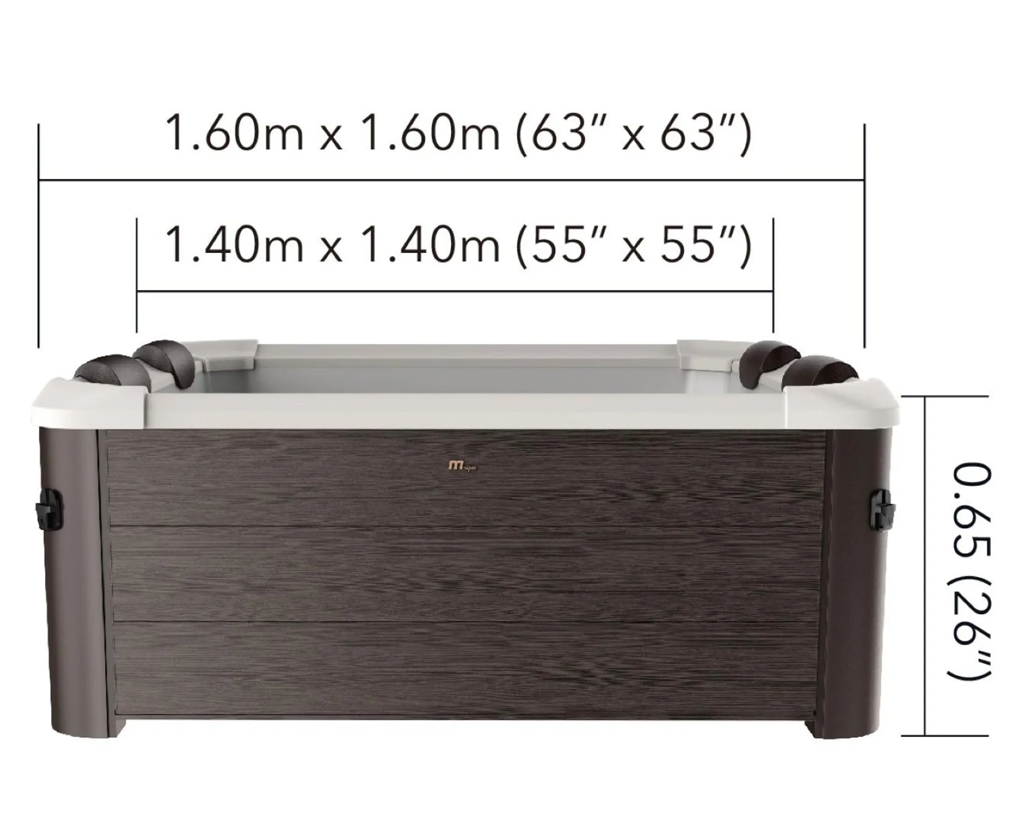 Mspa Whirlpool Tribeca, 160X160X65Cm , Modell 2025 – Bild 9