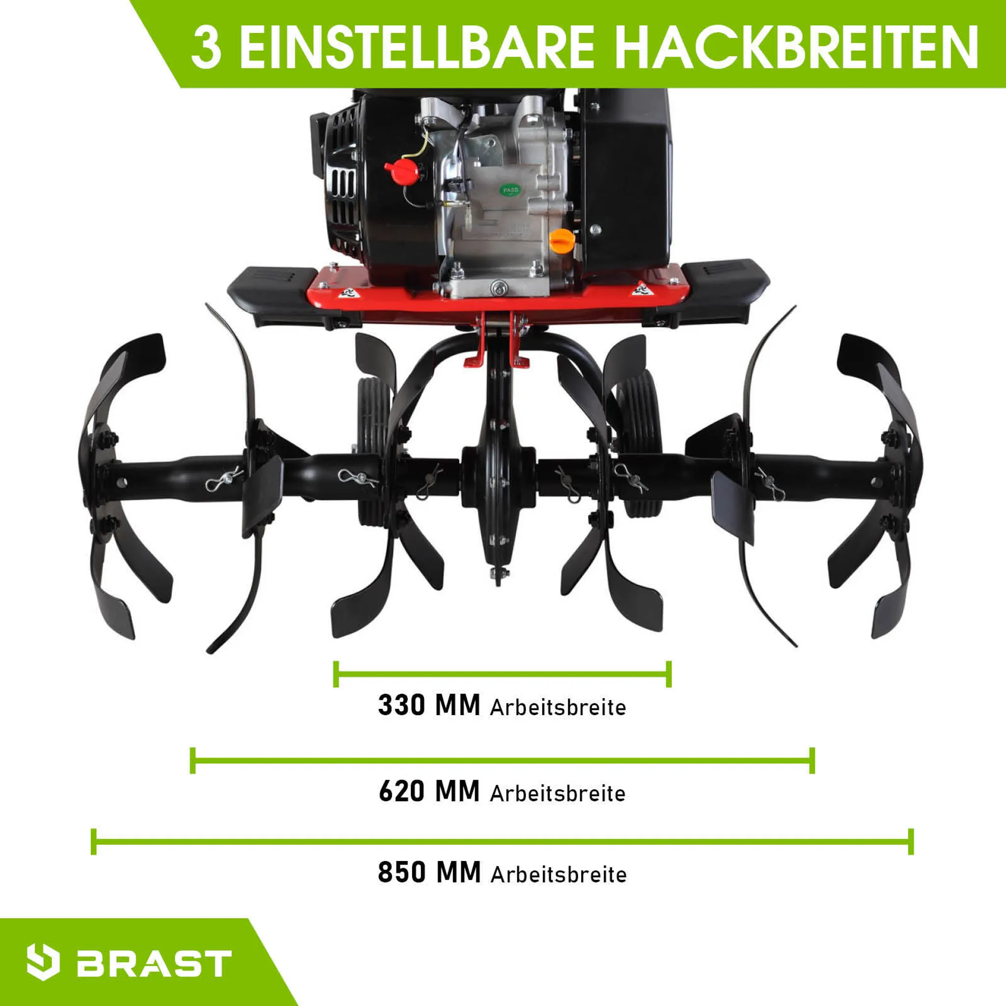 BRAST Benzin Gartenfräse 6000 – Bild 8