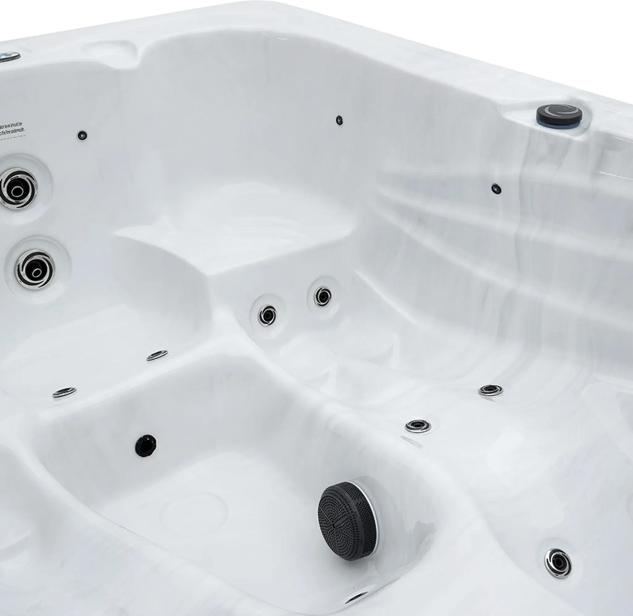 HOME DELUXE - Outdoor Whirlpool - SUNSET Plus Treppe und Thermoabdeckung - Maße: 220 x 156 x 82 cm - Inkl. 32 Massagedüsen und 13 Lichtquellen I Außen Whirlpool Spa – Bild 6