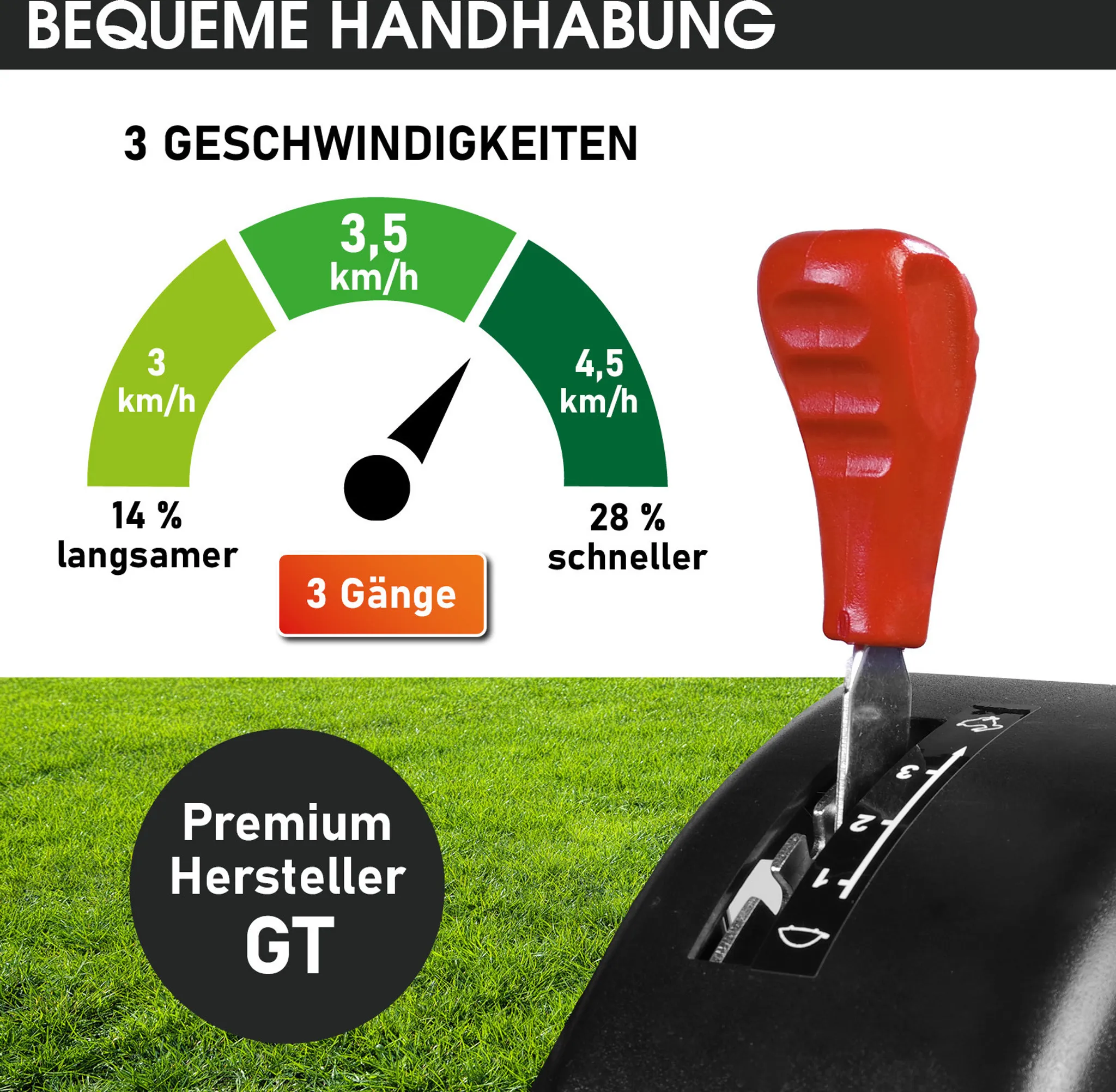 BRAST Benzin Rasenmäher 22224 SPEED inkl. Motoröl – Bild 5