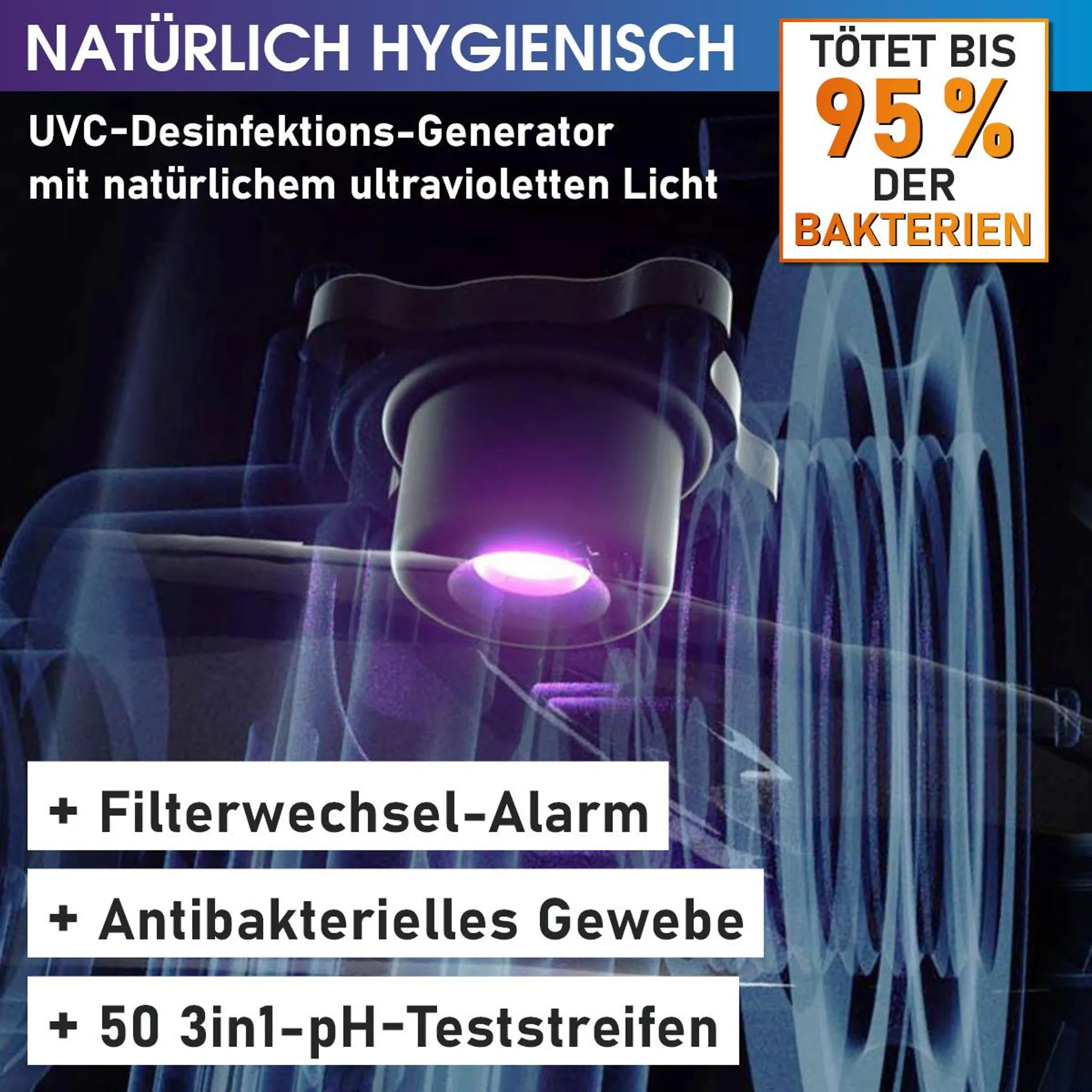 BRAST Whirlpool aufblasbar MSpa Bergen für 4 Personen | Ø180x70cm | In- Outdoor Pool | Ganzjähriger Einsatz | 118 Massagedüsen | Stromsparend inkl. Energiespar-Timer – Bild 5