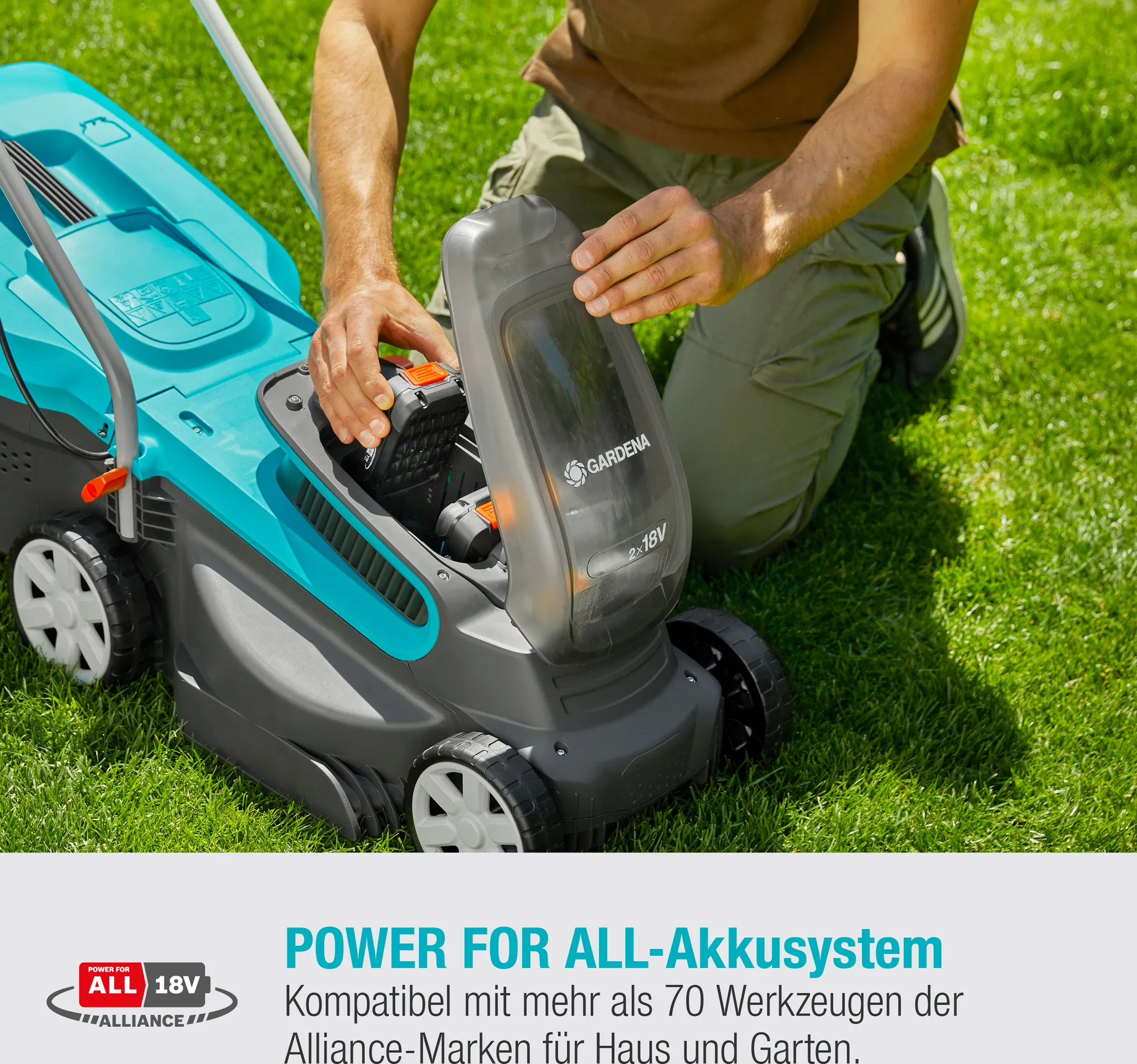 GARDENA Akku-Rasenmäher PowerMax 32/36V P4A Ready-To-Use Set 14621-20 – Bild 4