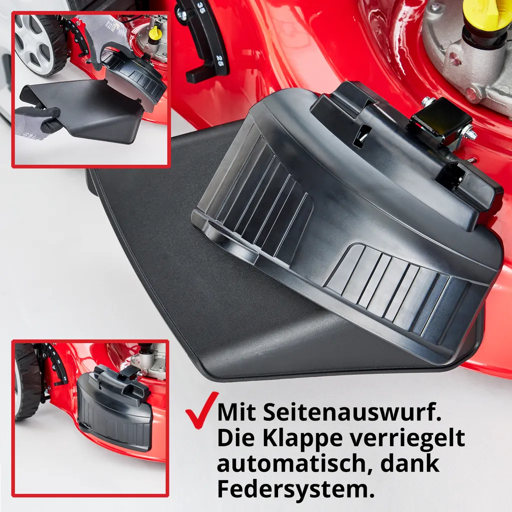 HECHT 5483 SW Rasenmäher Benzin | mit Antrieb | 46 cm Schnittbreite | 5in1 | 5 PS | 3-Rad | 60L Grasfangkorb – Bild 10