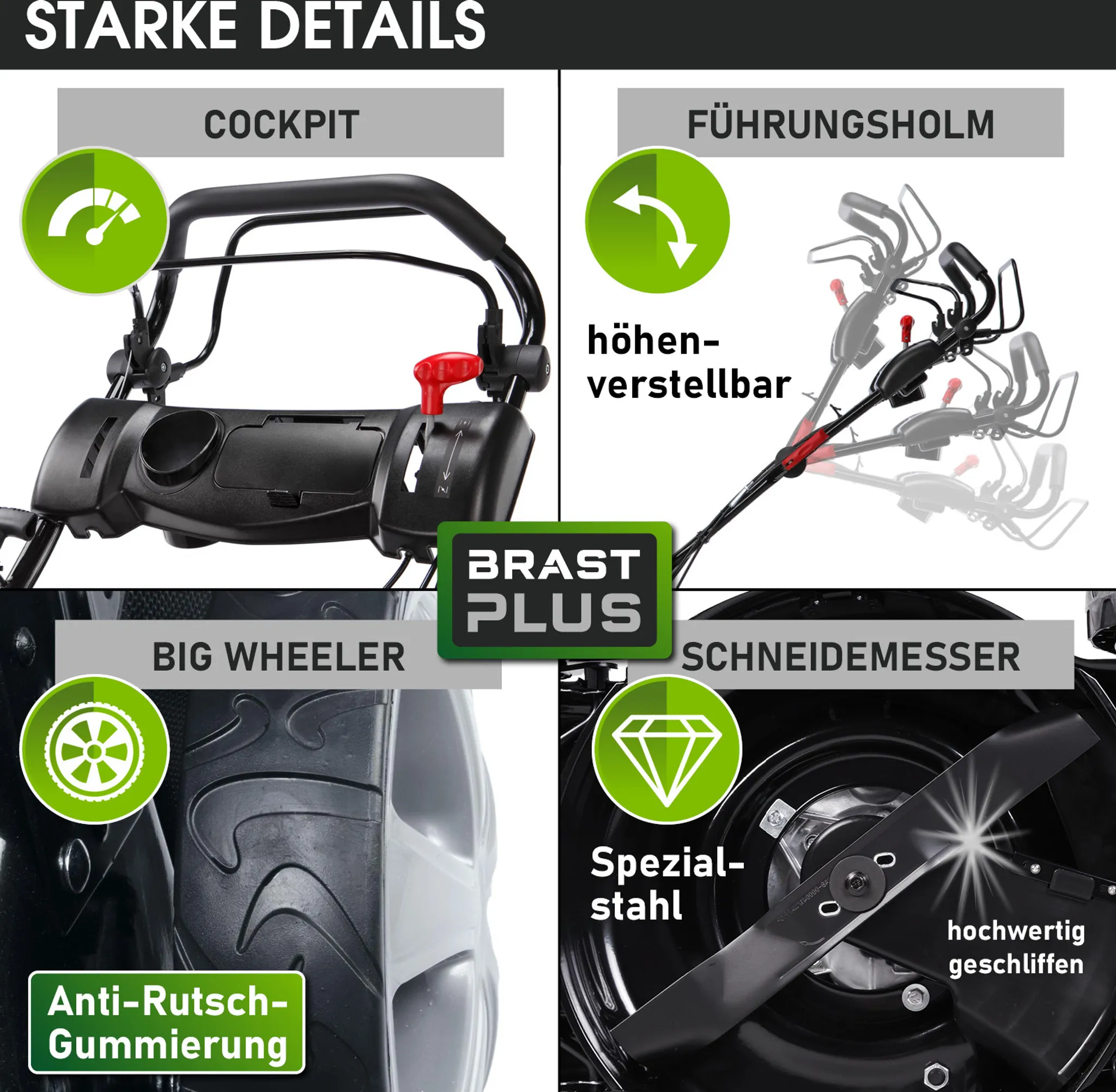 BRAST Benzin Rasenmäher 19224 – Bild 5