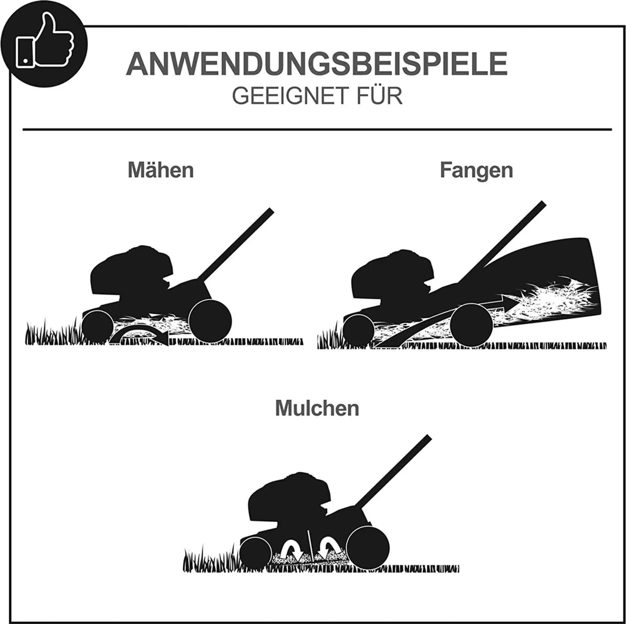 Scheppach MS197-51B Black Benzin Rasenmäher Trike mit Radantrieb | 5,2PS | 4-Takt Motor 200ccm | 51cm Schnittbreite | 65L Fangkorb | Stahlgehäuse | 7-Fach Schnitthöhenverstellung 25-75mm – Bild 8