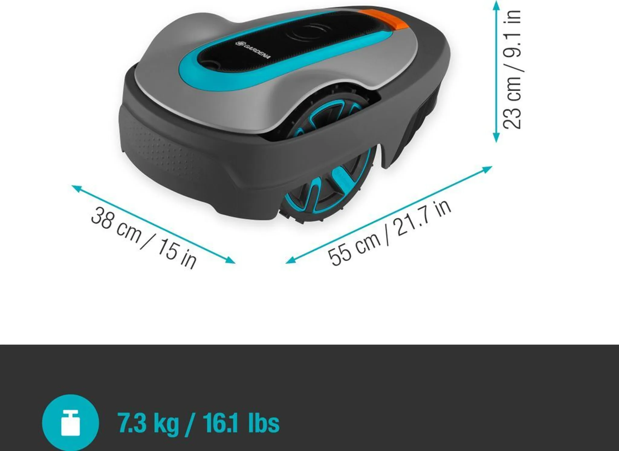 GARDENA Rasenmähroboter SILENO LIFE 750 m² - Mähroboter 15101-20 - Bluetooth, leisester Rasenmäher Roboter, wetterfest, CorridorCut, SensorControl – Bild 2