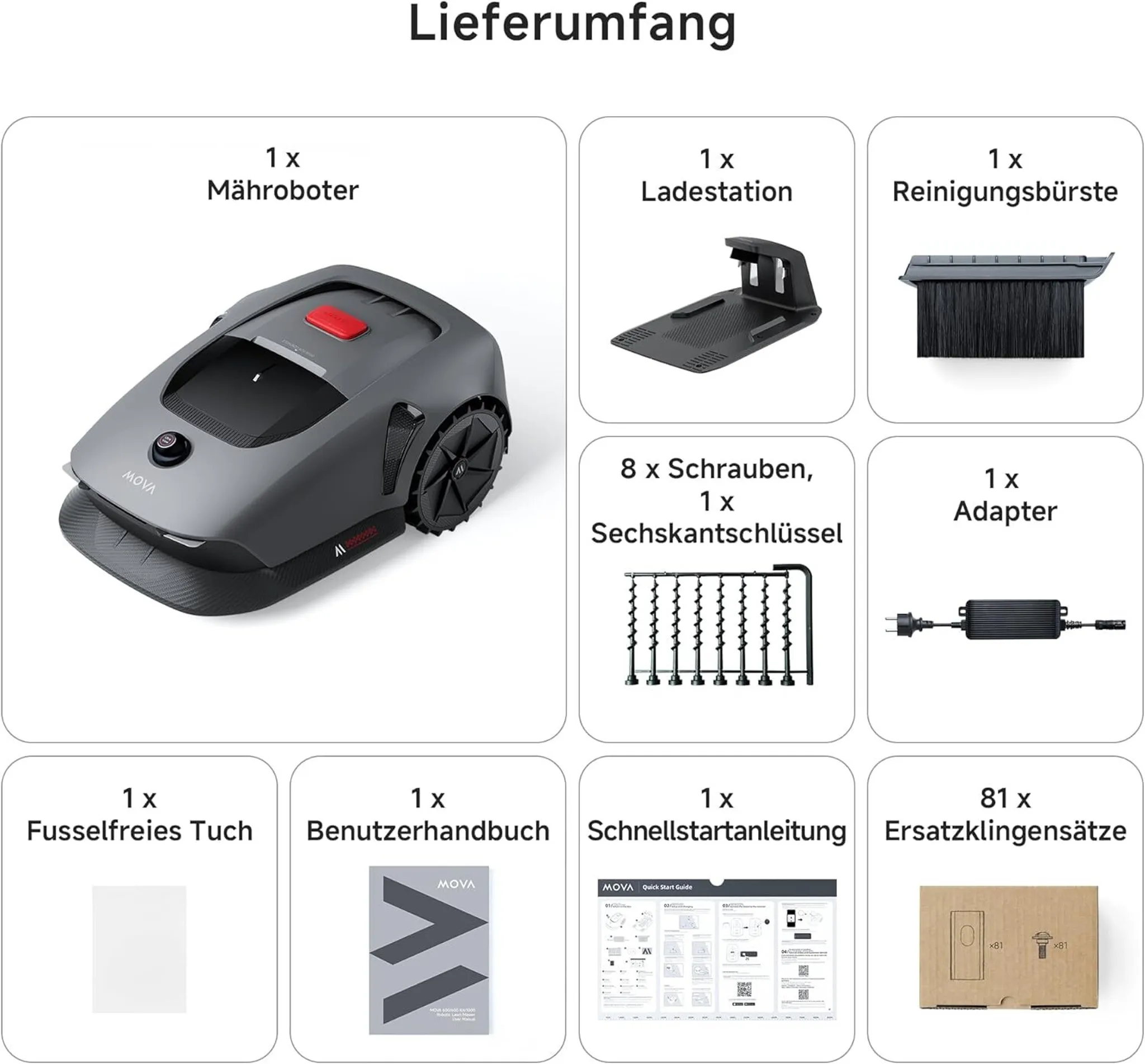 MOVA 600 Kit+Rasenmäher-Garage Combo, UltraView™ kabellose Einrichtung & genaue Kartierung bis 600 m², Smarte Hindernisvermeidung, Leiser Betrieb – Bild 10