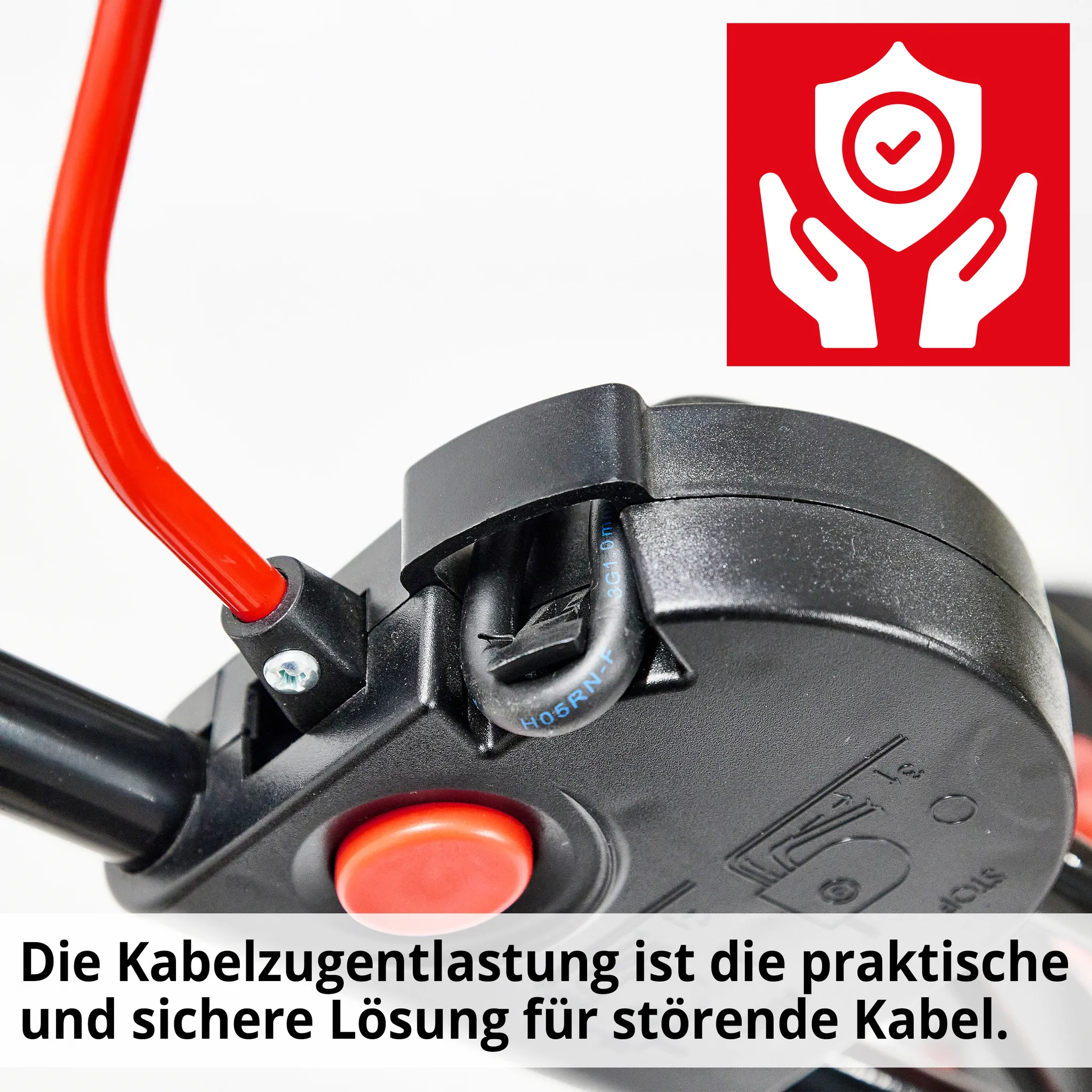 HECHT Rasenmäher Elektro 1845 | 46 cm Schnittbreite | 1800 W | Mulchkit | 60 L Fangkorb | zentrale 7-fach Schnitthöhenverstellung – Bild 9