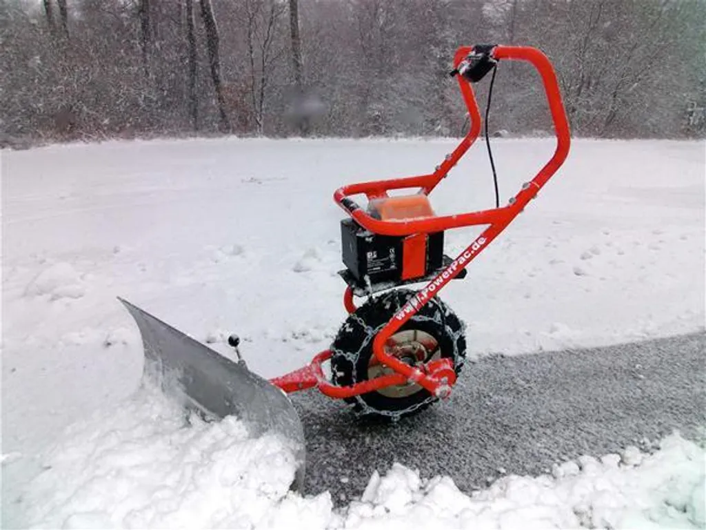 Akku-Schneeräumer Elektro Schneeschieber Kehrmaschine PowerPac ES230 Schneefuchs – Bild 3